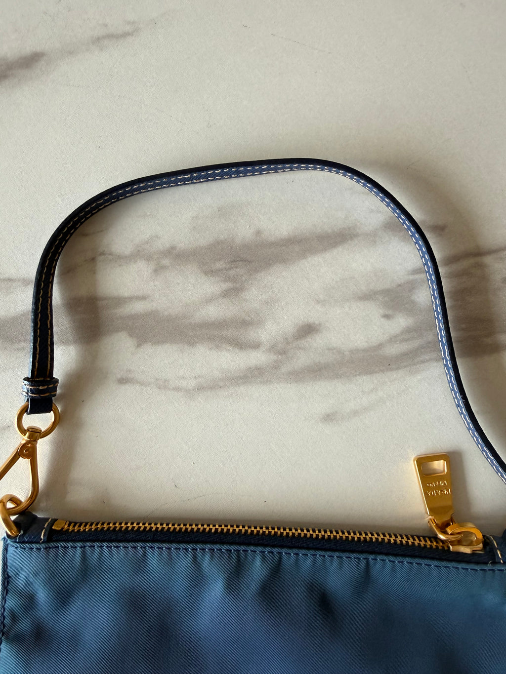 Prada Blue Nylon Bag