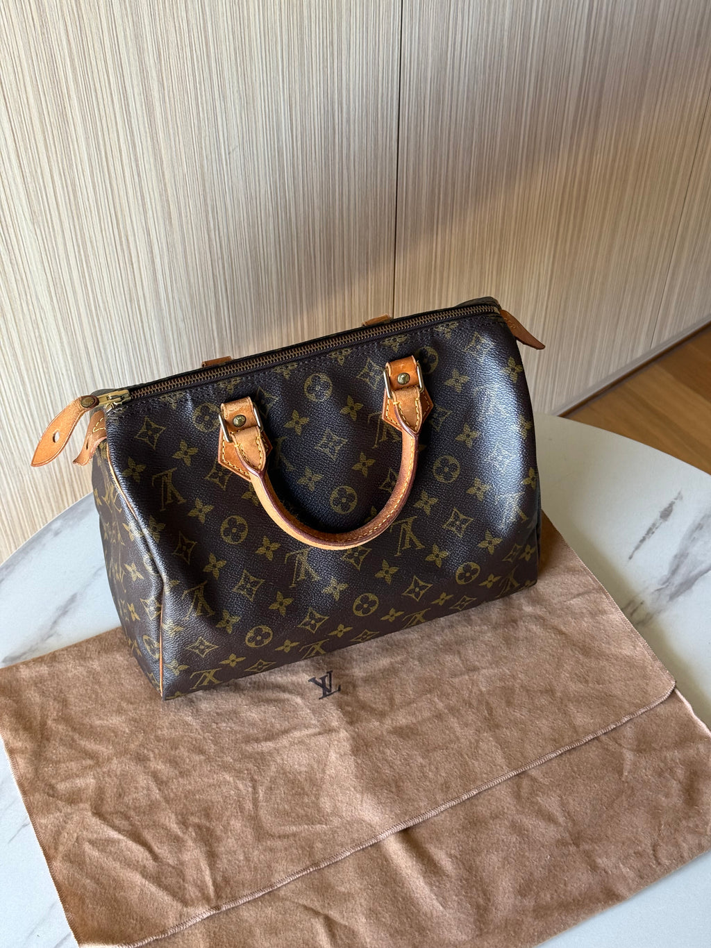 Louis Vuitton Speedy 30 Monogram Canvas Handbag