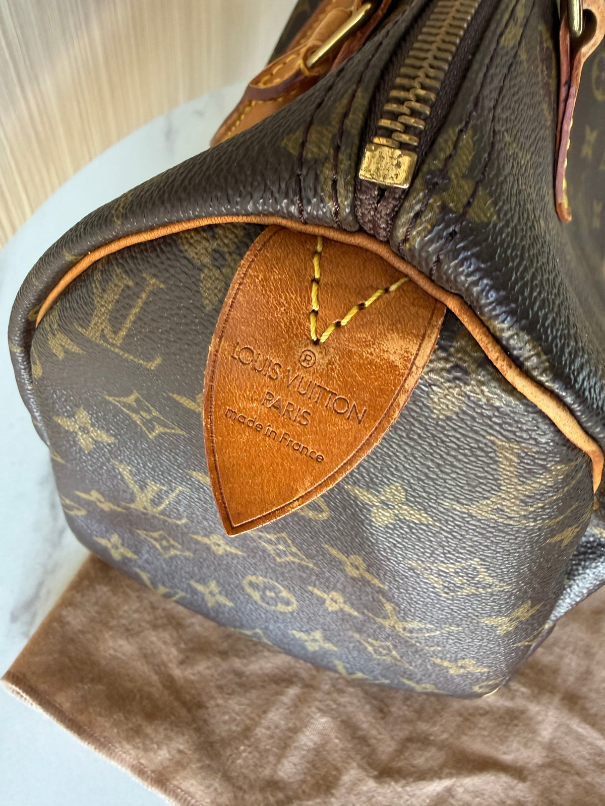 Louis Vuitton Speedy 30 Monogram Canvas Handbag
