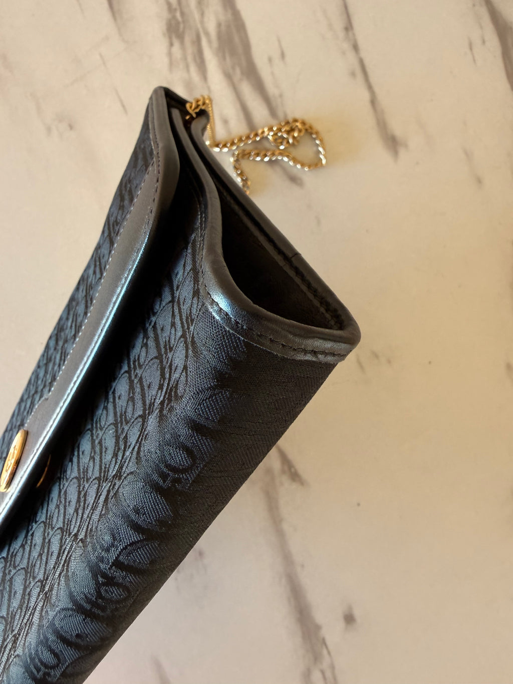 Christian Dior Trotter Canvas Chain Shoulder Bag