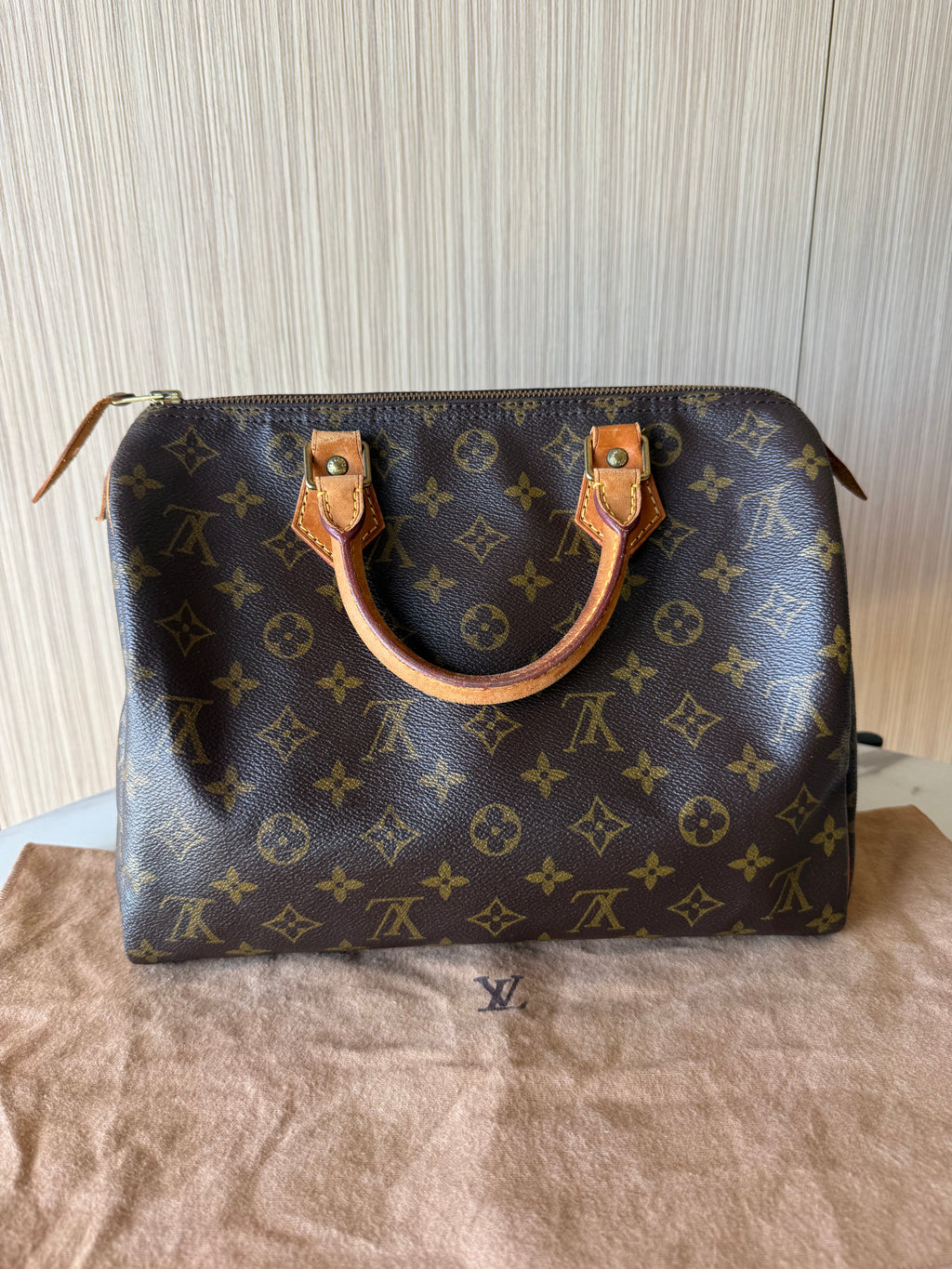 Louis Vuitton Speedy 30 Monogram Canvas Handbag
