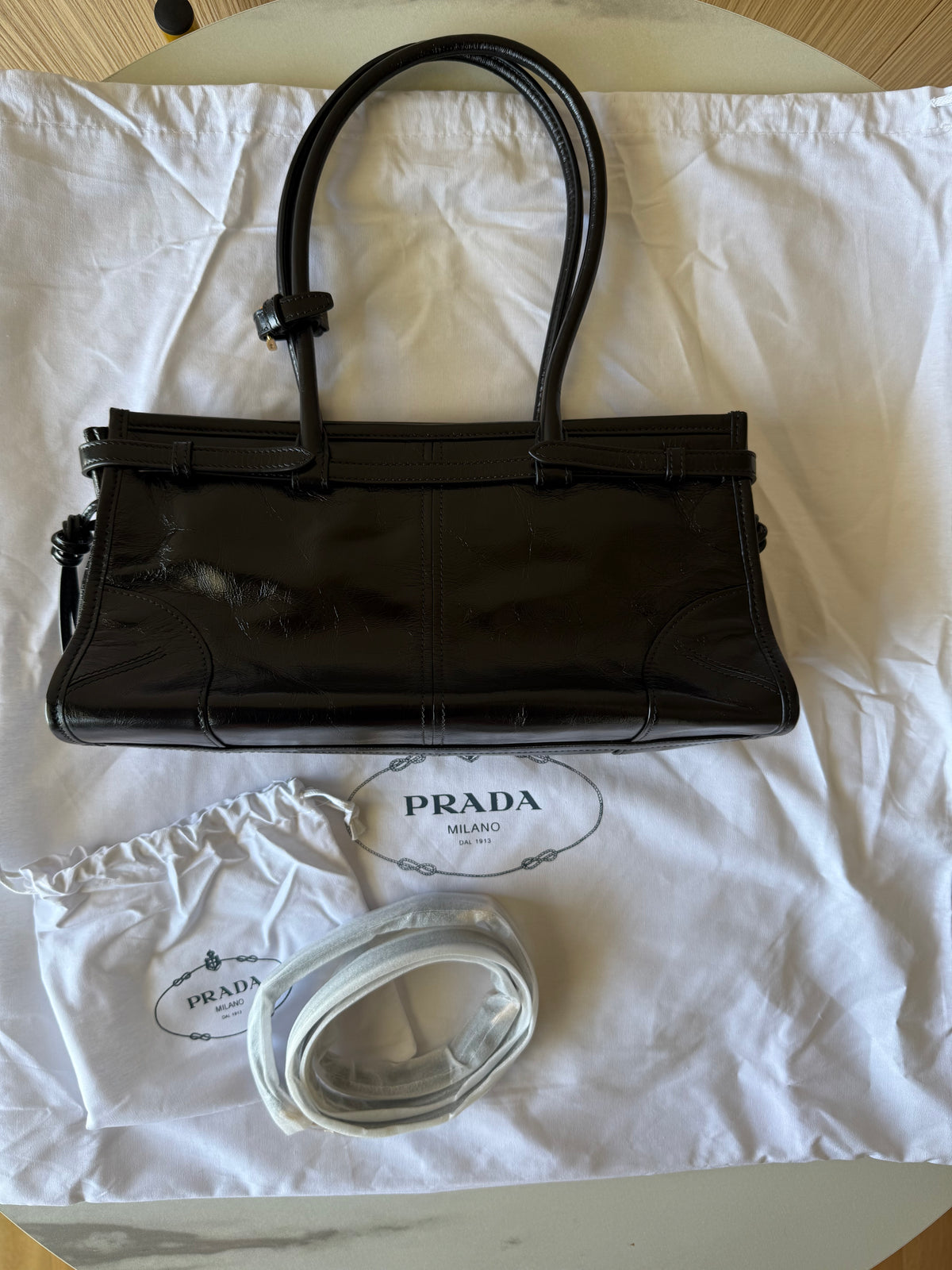 Prada Bonnie Medium Leather  Bag