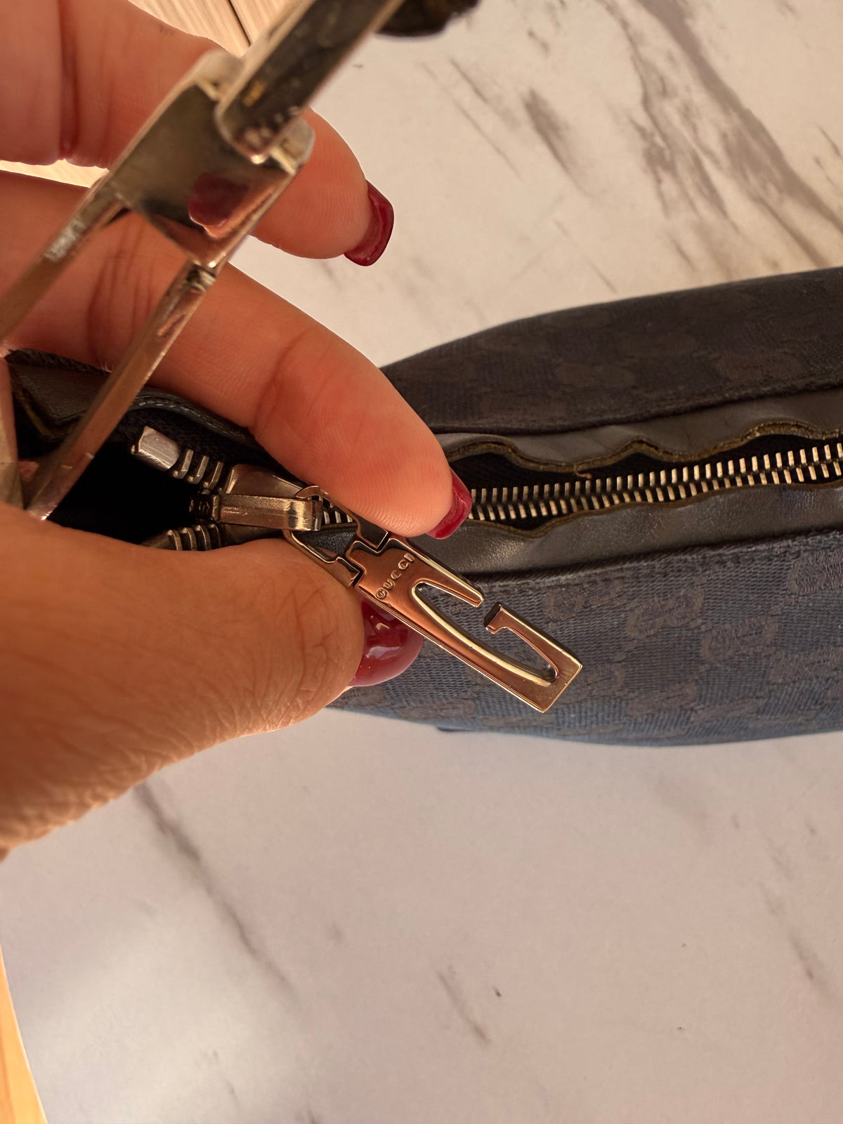 Gucci GG Canvas Vintage Shoulder Bag