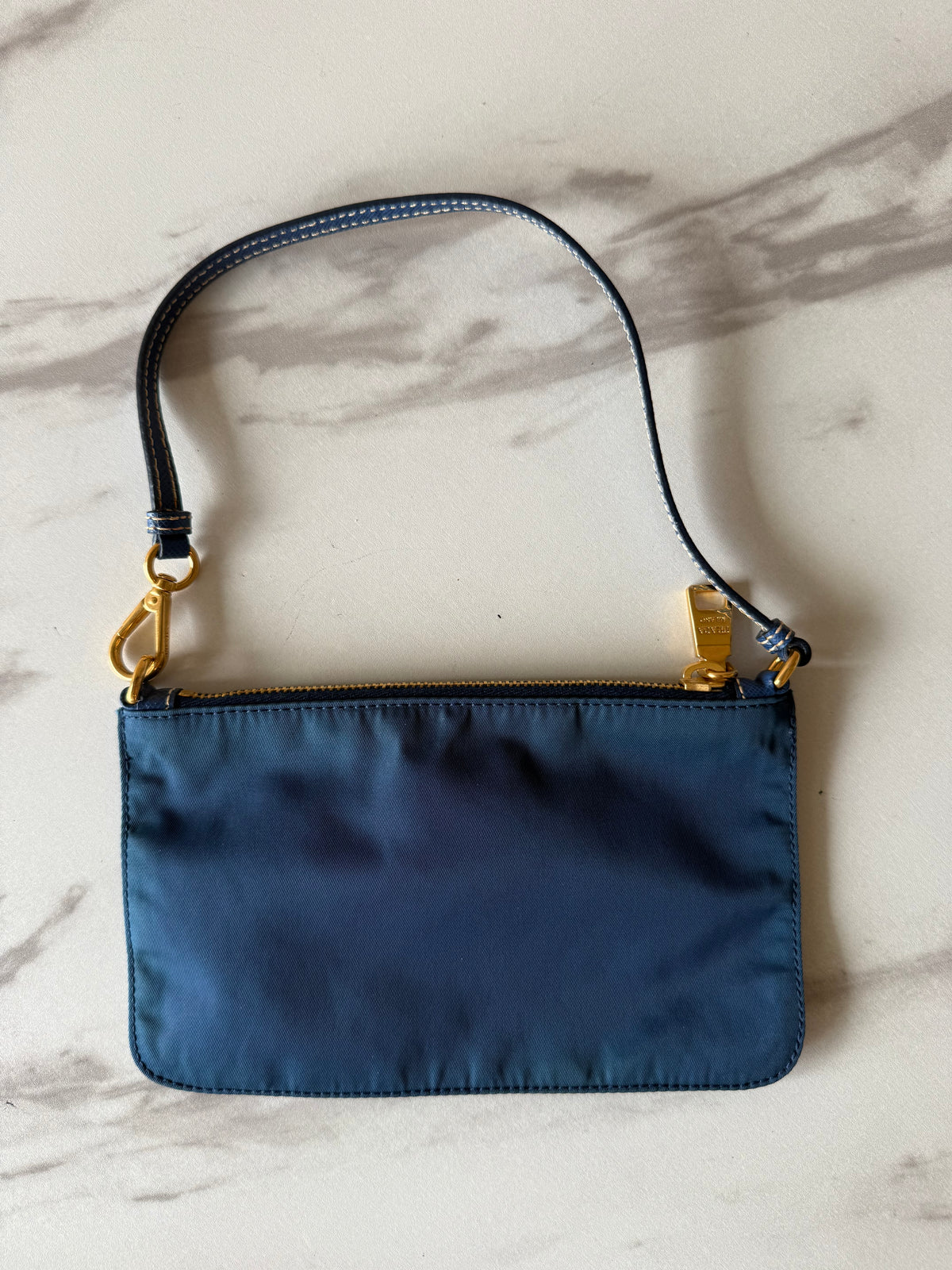 Prada Blue Nylon Bag