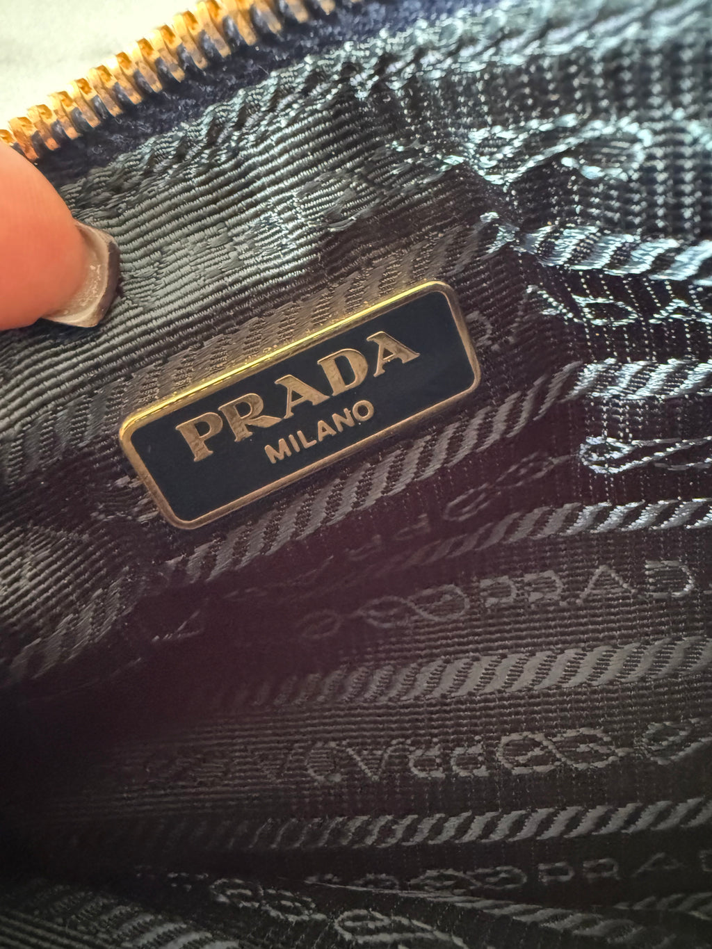 Prada Blue Nylon Bag