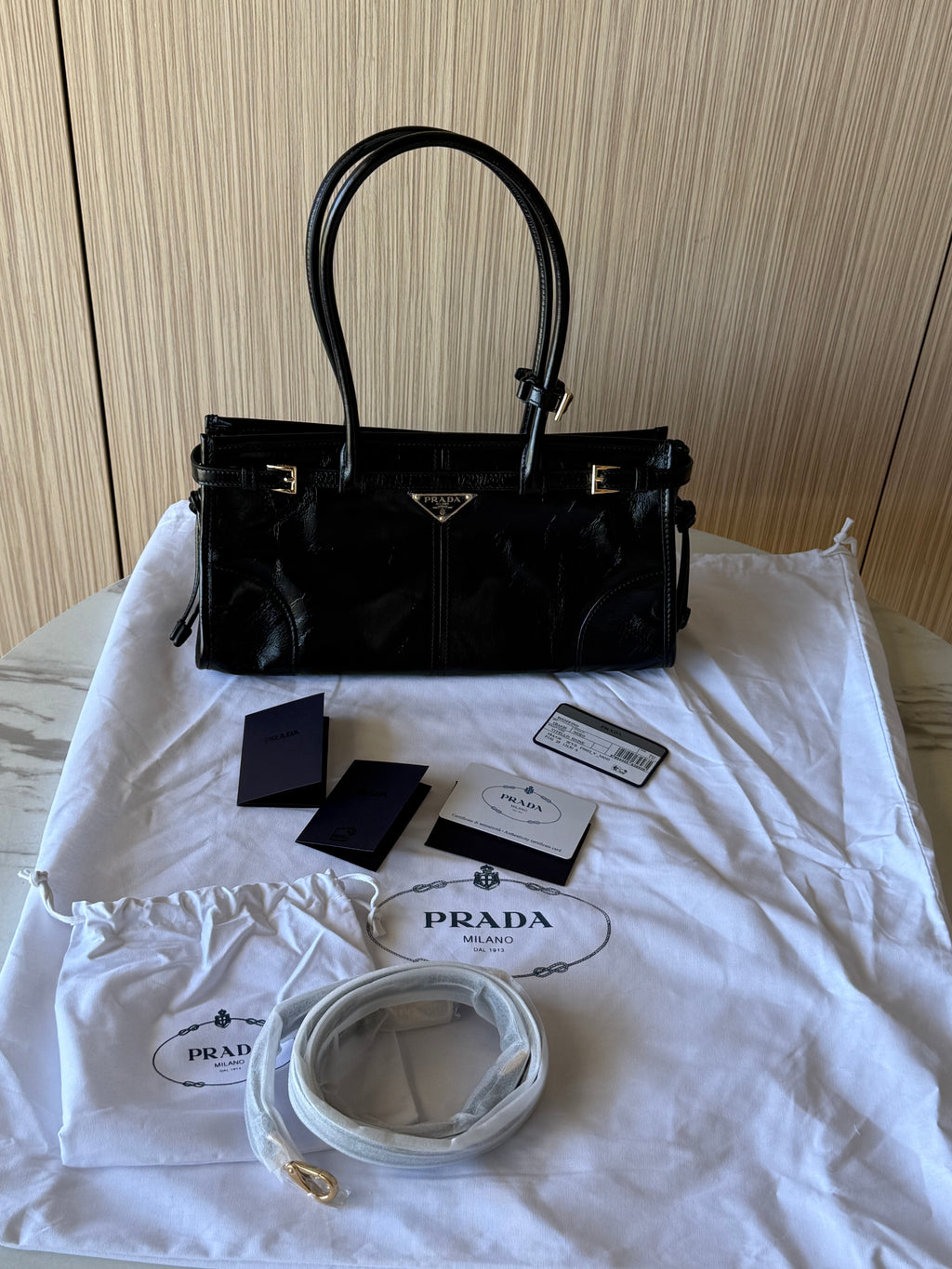 Prada Bonnie Medium Leather  Bag