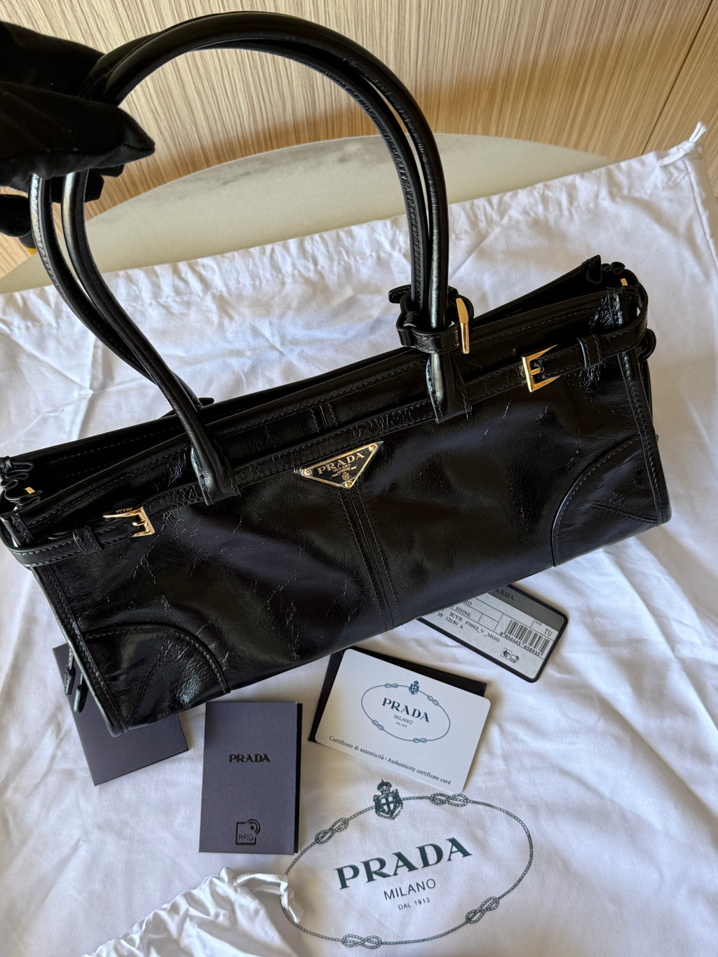 Prada Bonnie Medium Leather  Bag