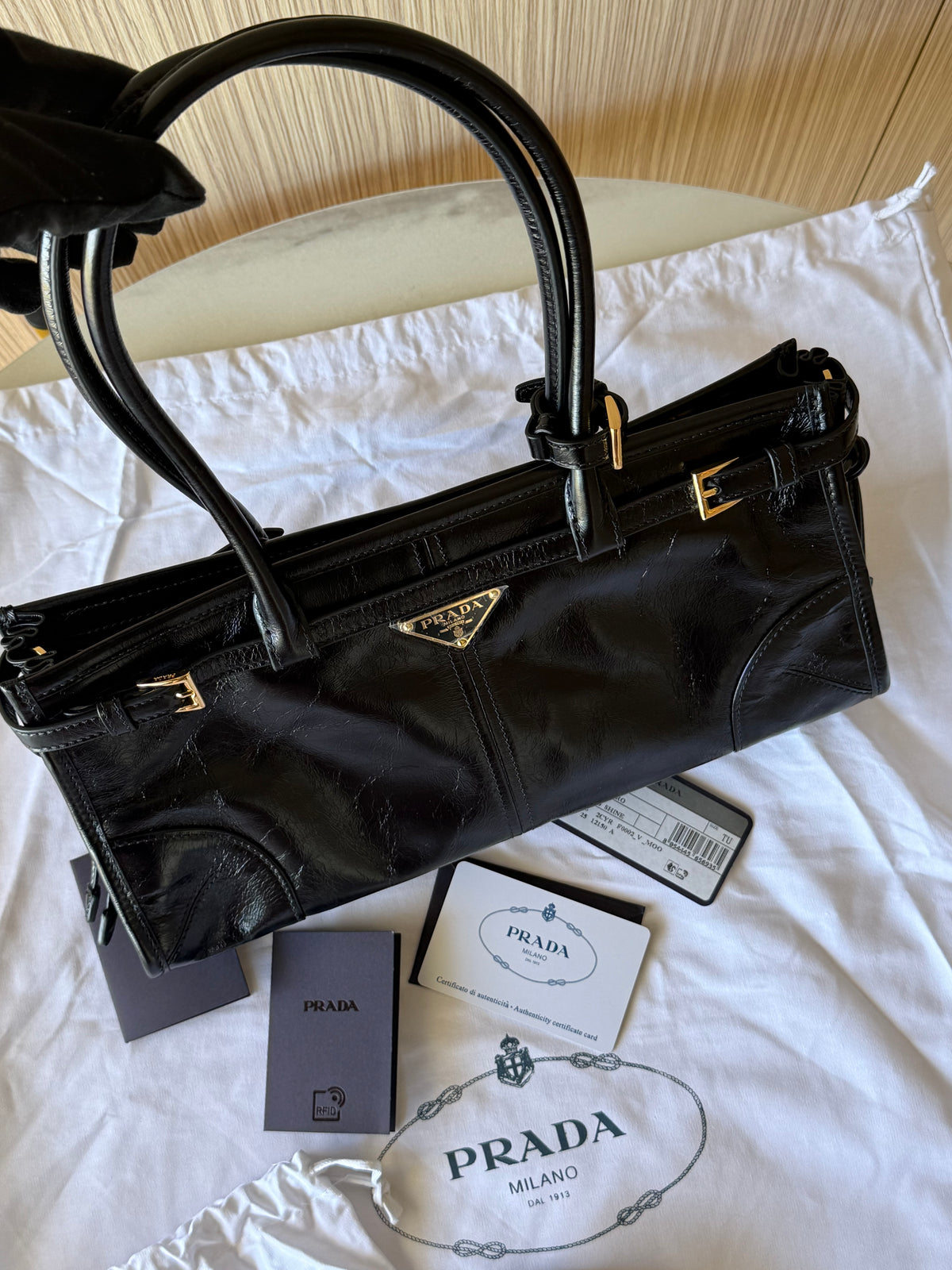 Prada Bonnie Medium Leather  Bag
