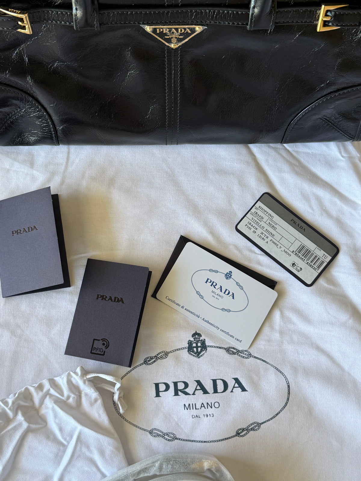 Prada Bonnie Medium Leather  Bag