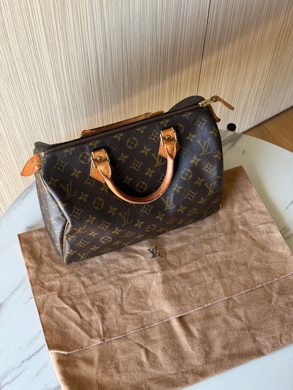 Louis Vuitton Speedy 30 Monogram Canvas Handbag