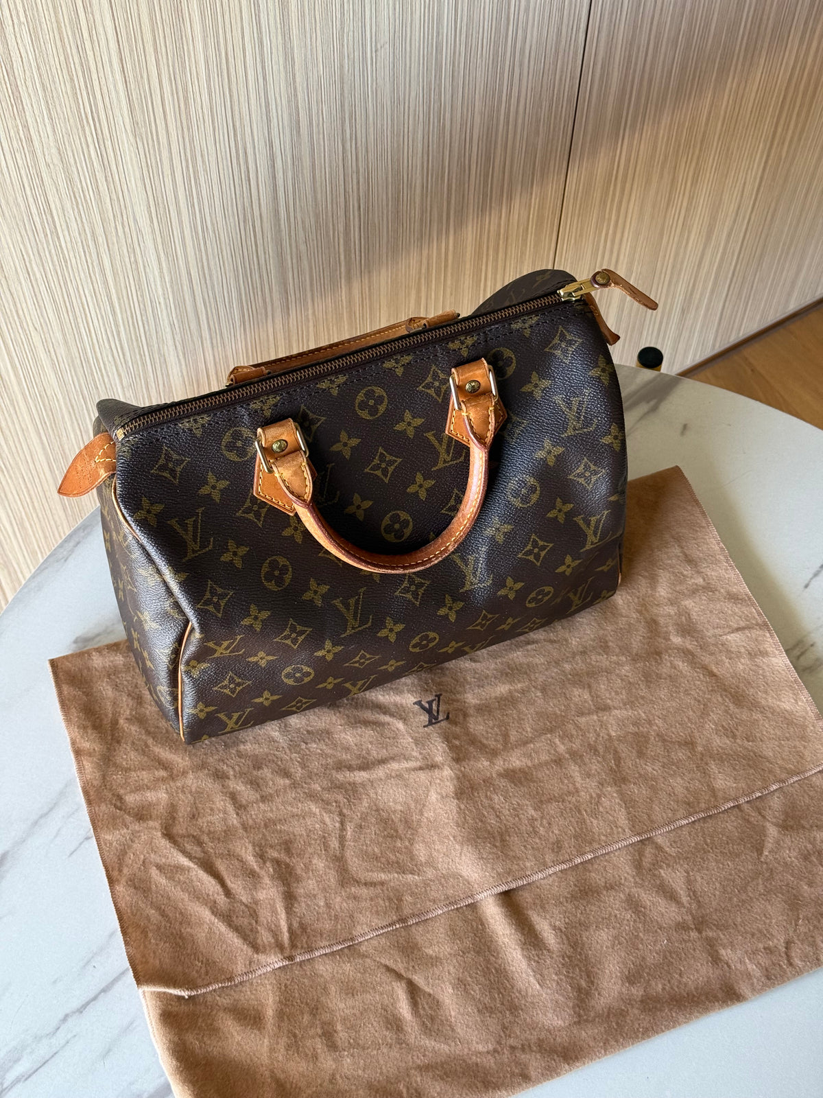 Louis Vuitton Speedy 30 Monogram Canvas Handbag