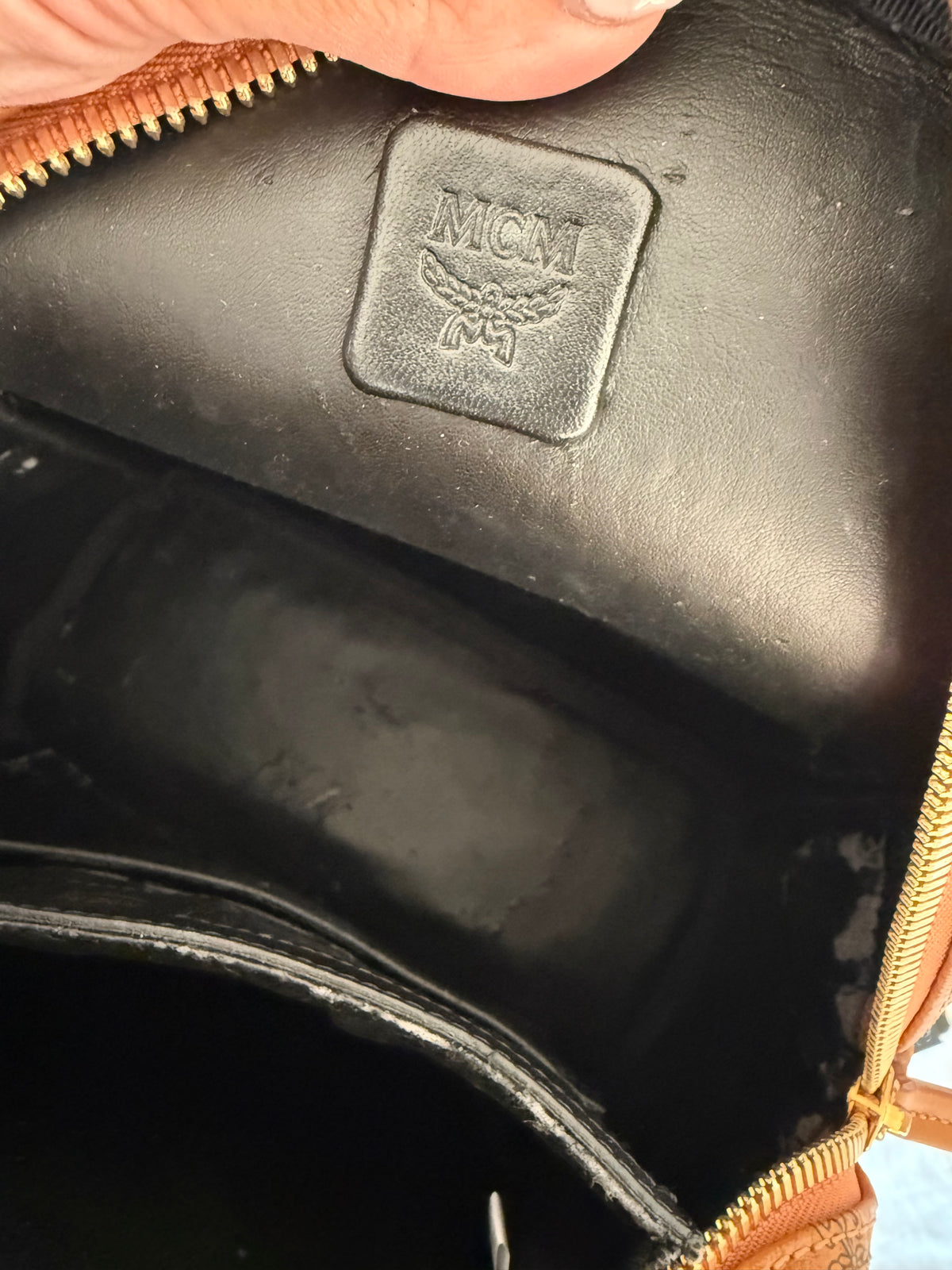 MCM Monogram Canvas Backback