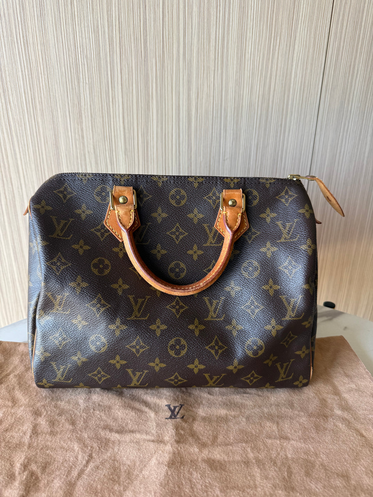Louis Vuitton Speedy 30 Monogram Canvas Handbag