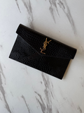 YSL UPTOWN POUCH IN CROCODILE