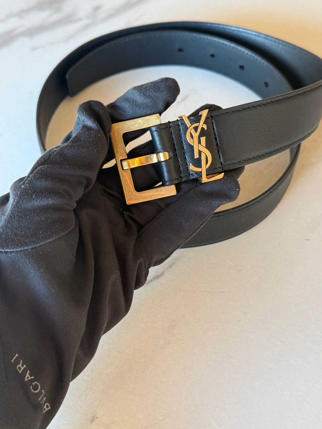 SAINT LAURENT CASSANDRE BELT SIZE 90