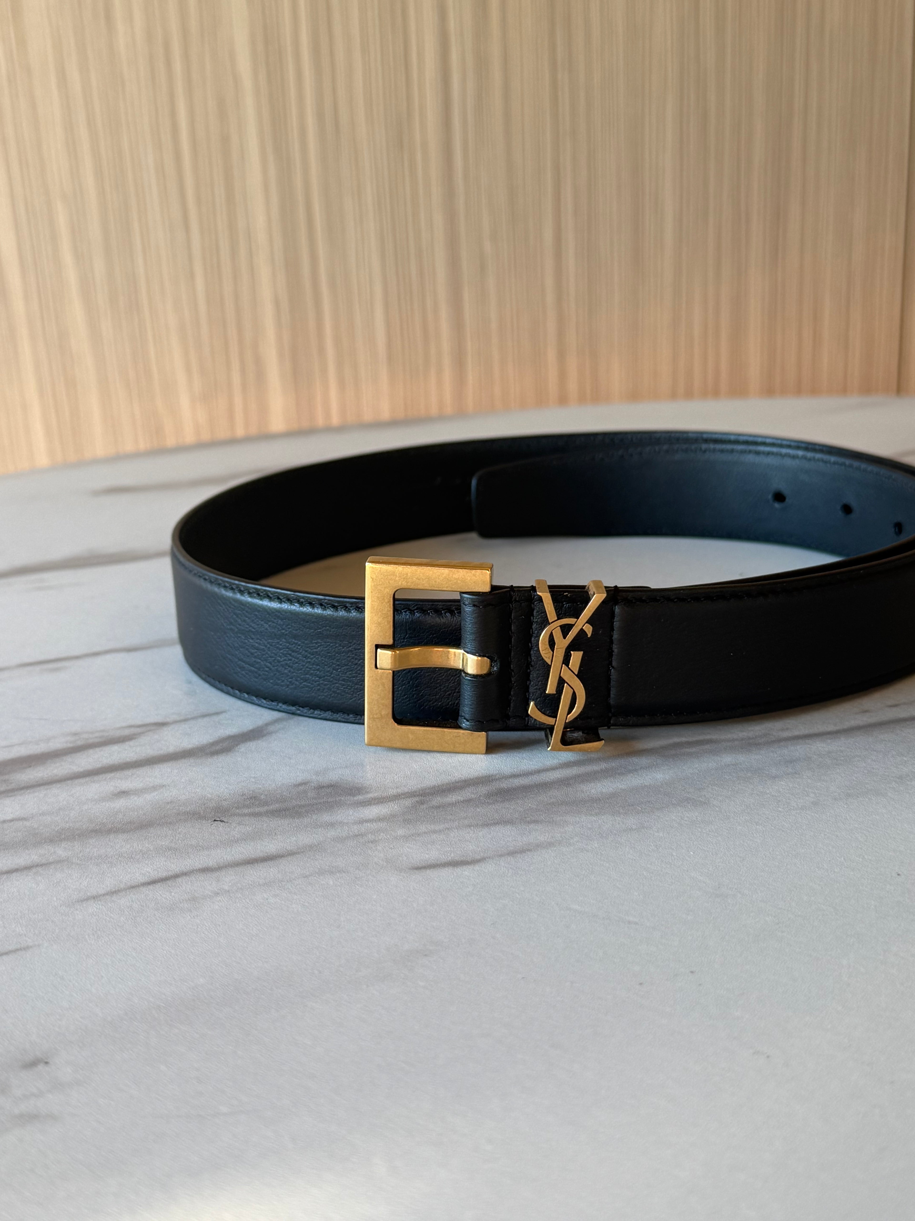 SAINT LAURENT CASSANDRE BELT SIZE 80