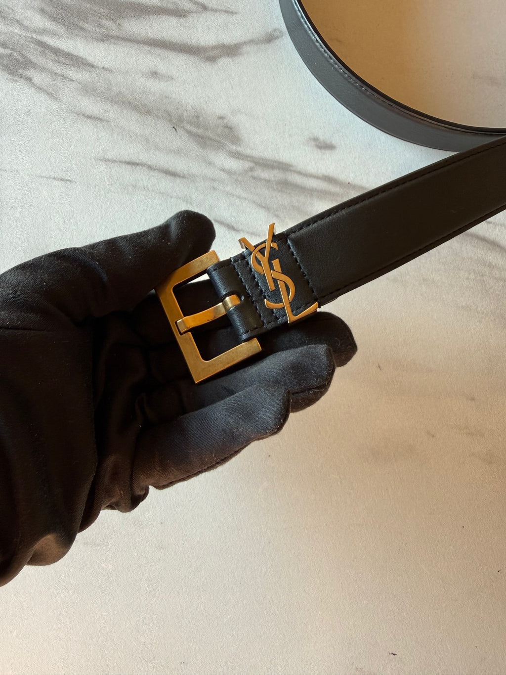 SAINT LAURENT CASSANDRE BELT SIZE 85