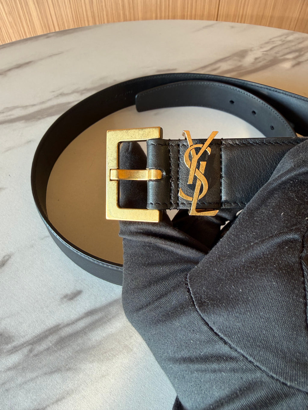 SAINT LAURENT CASSANDRE BELT SIZE 90