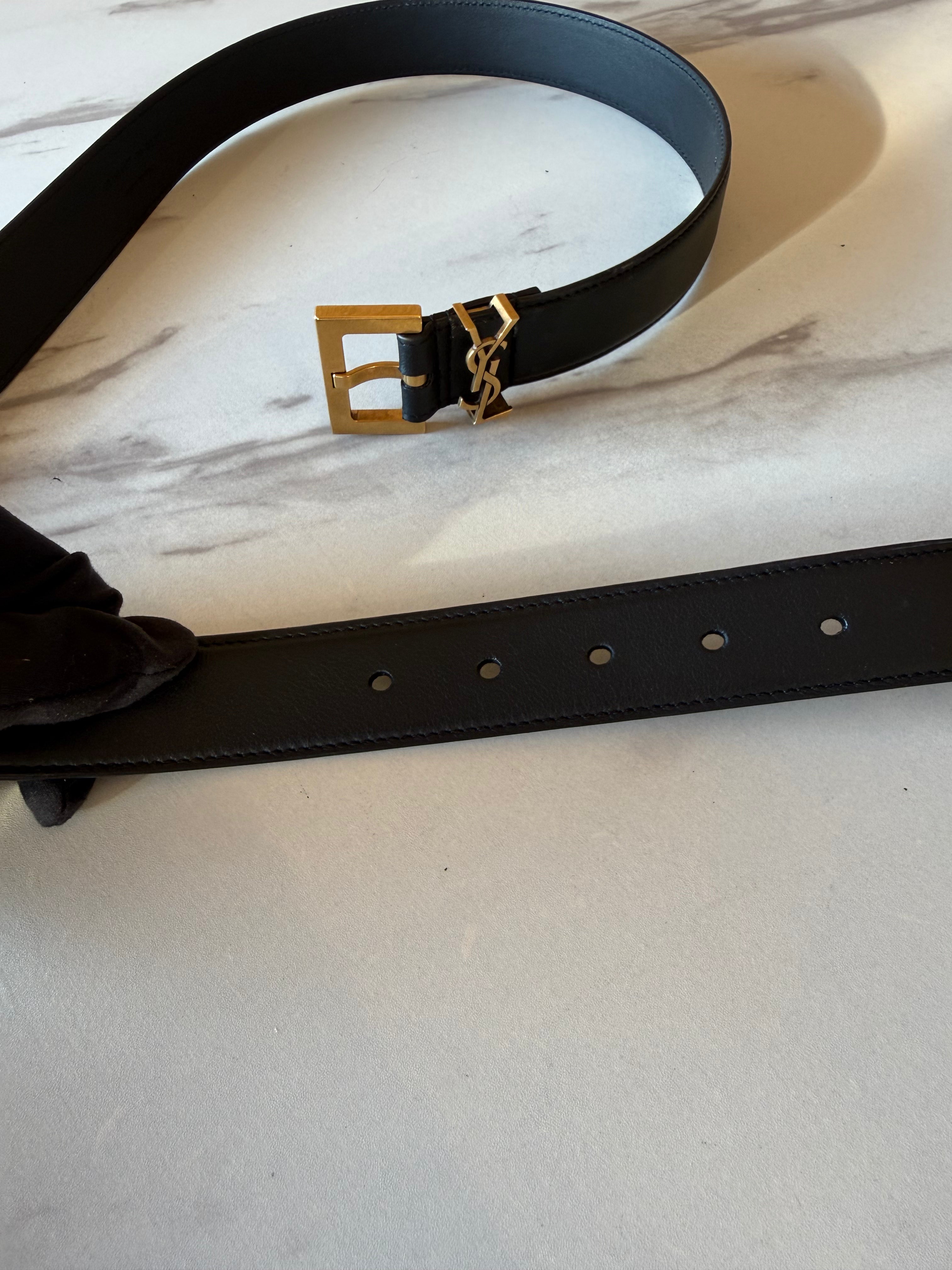 SAINT LAURENT CASSANDRE BELT SIZE 90