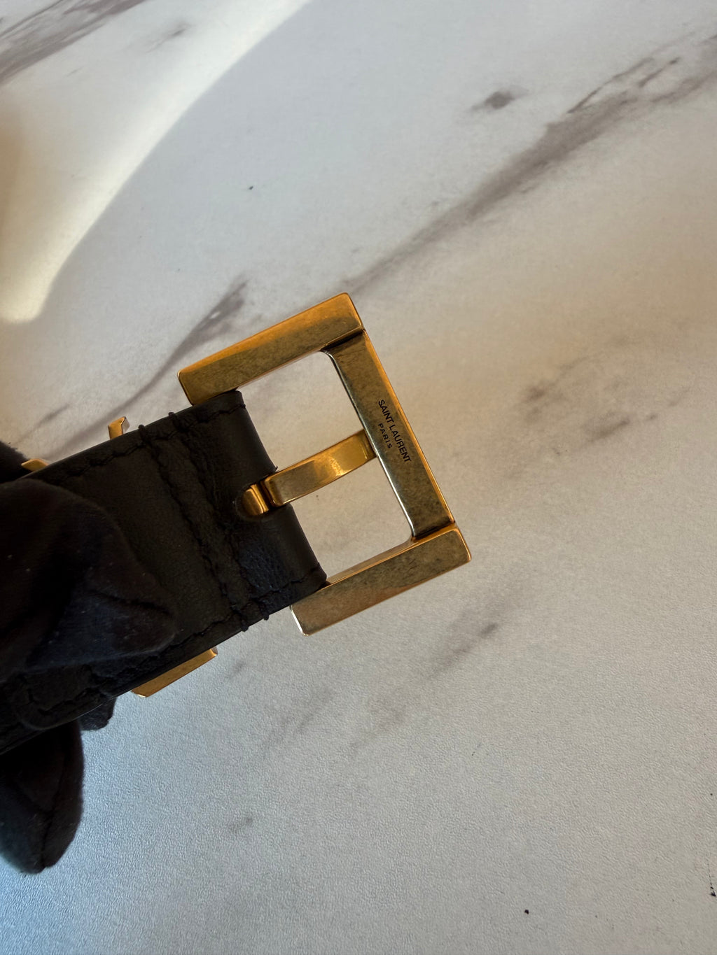 SAINT LAURENT CASSANDRE BELT SIZE 90
