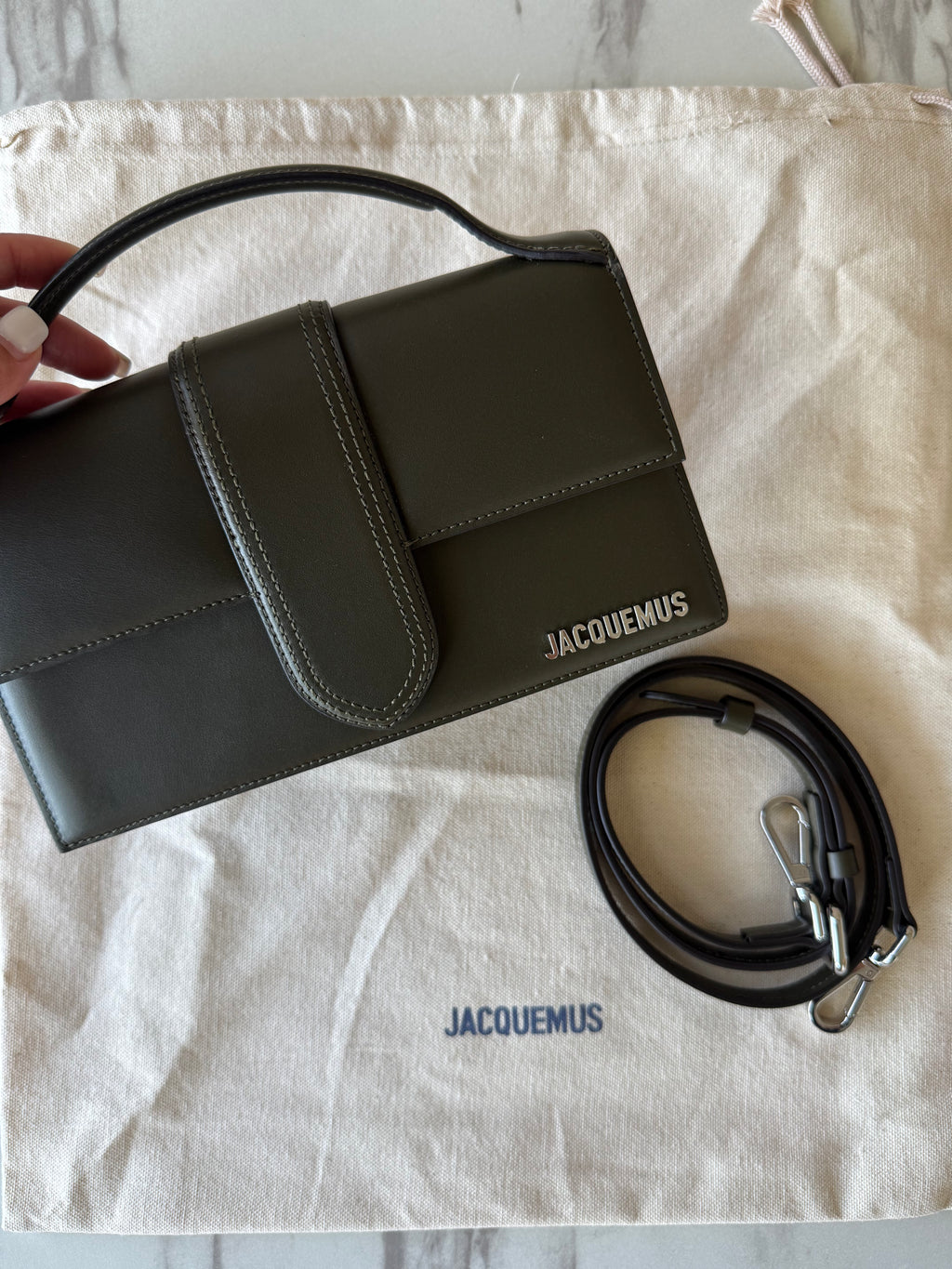 Jacquemus Le Grand Bambino Khaki