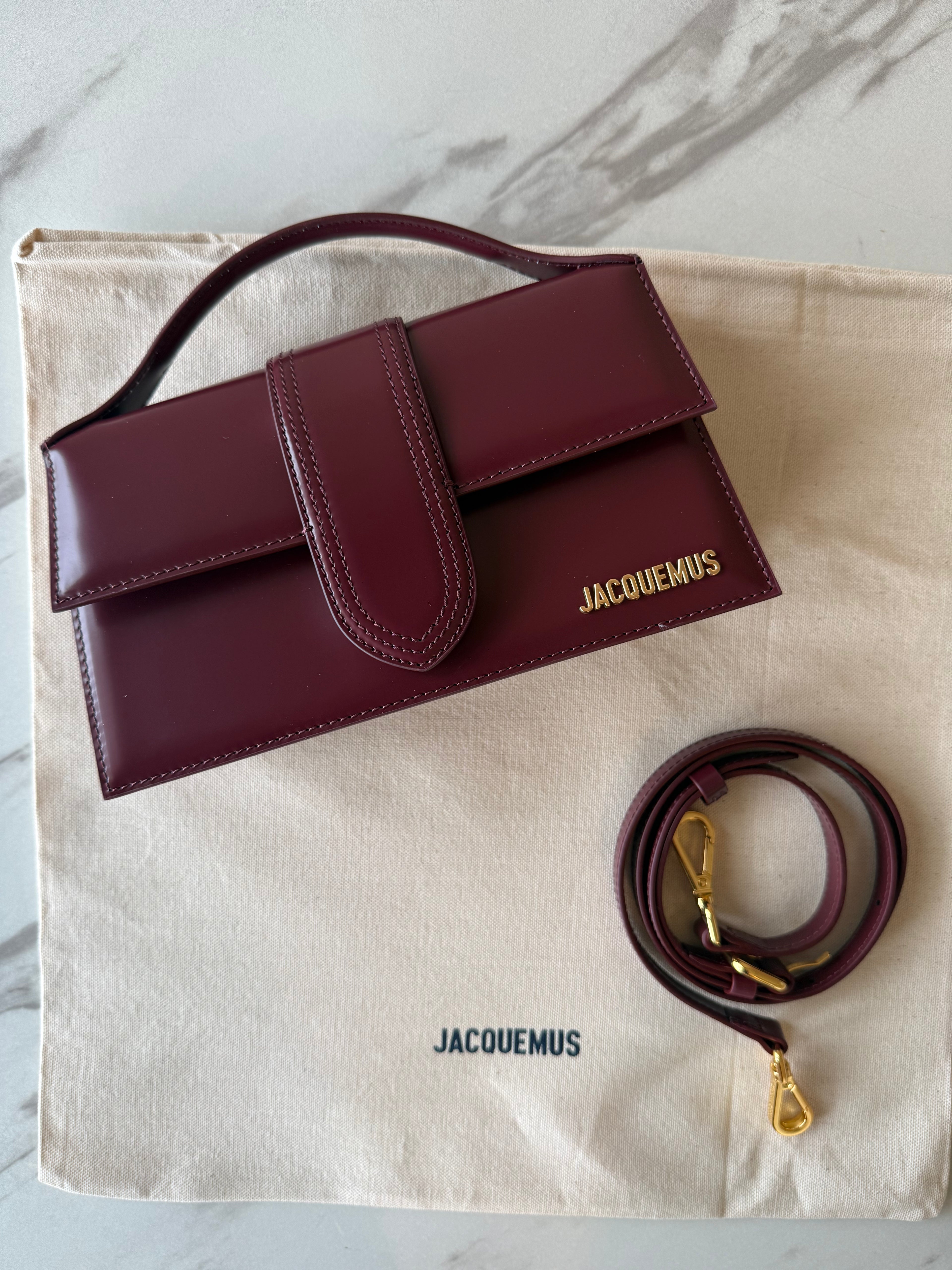 Jacquemus Le Grand Bambino Bordeaux