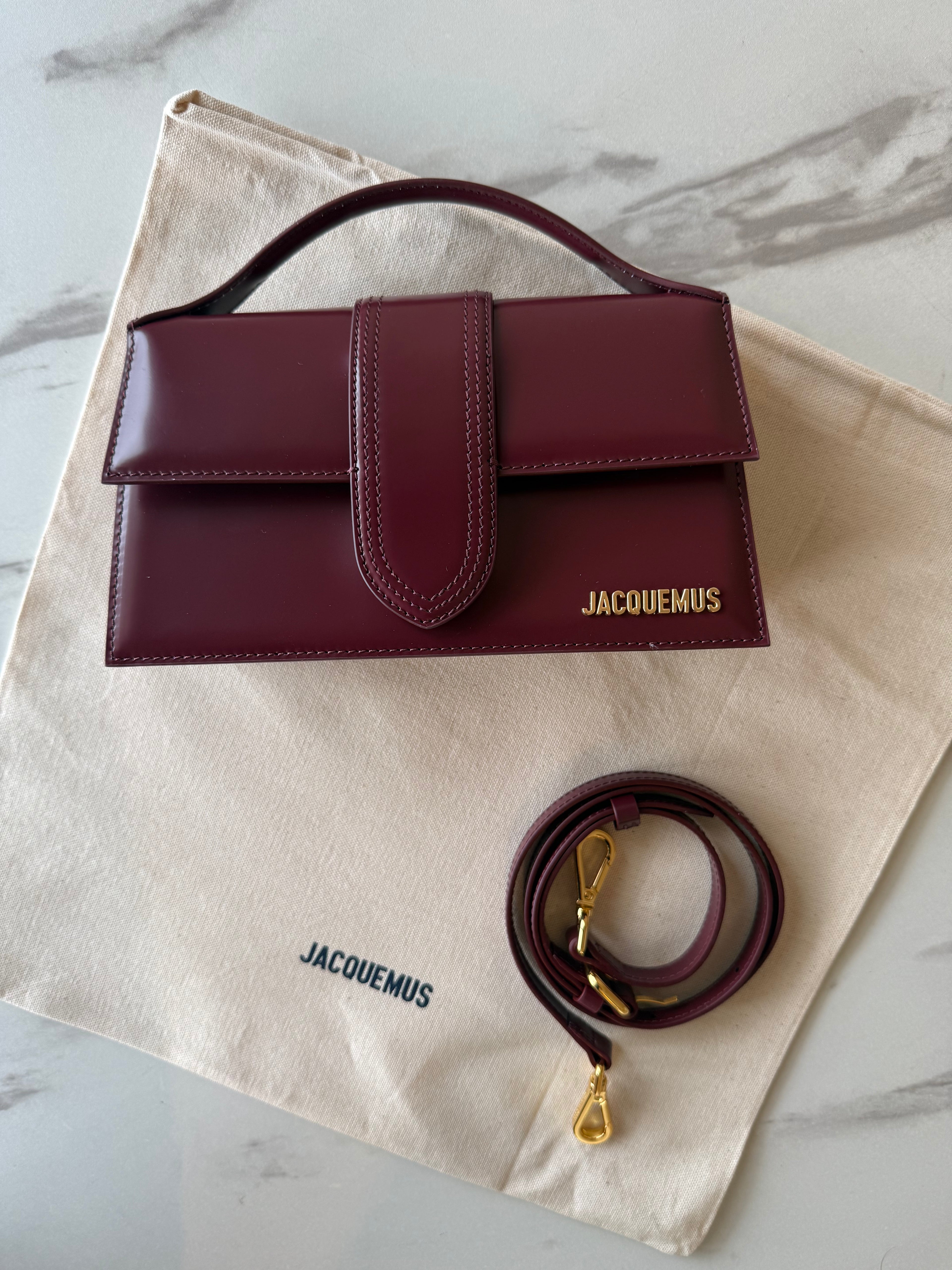 Jacquemus Le Grand Bambino Bordeaux