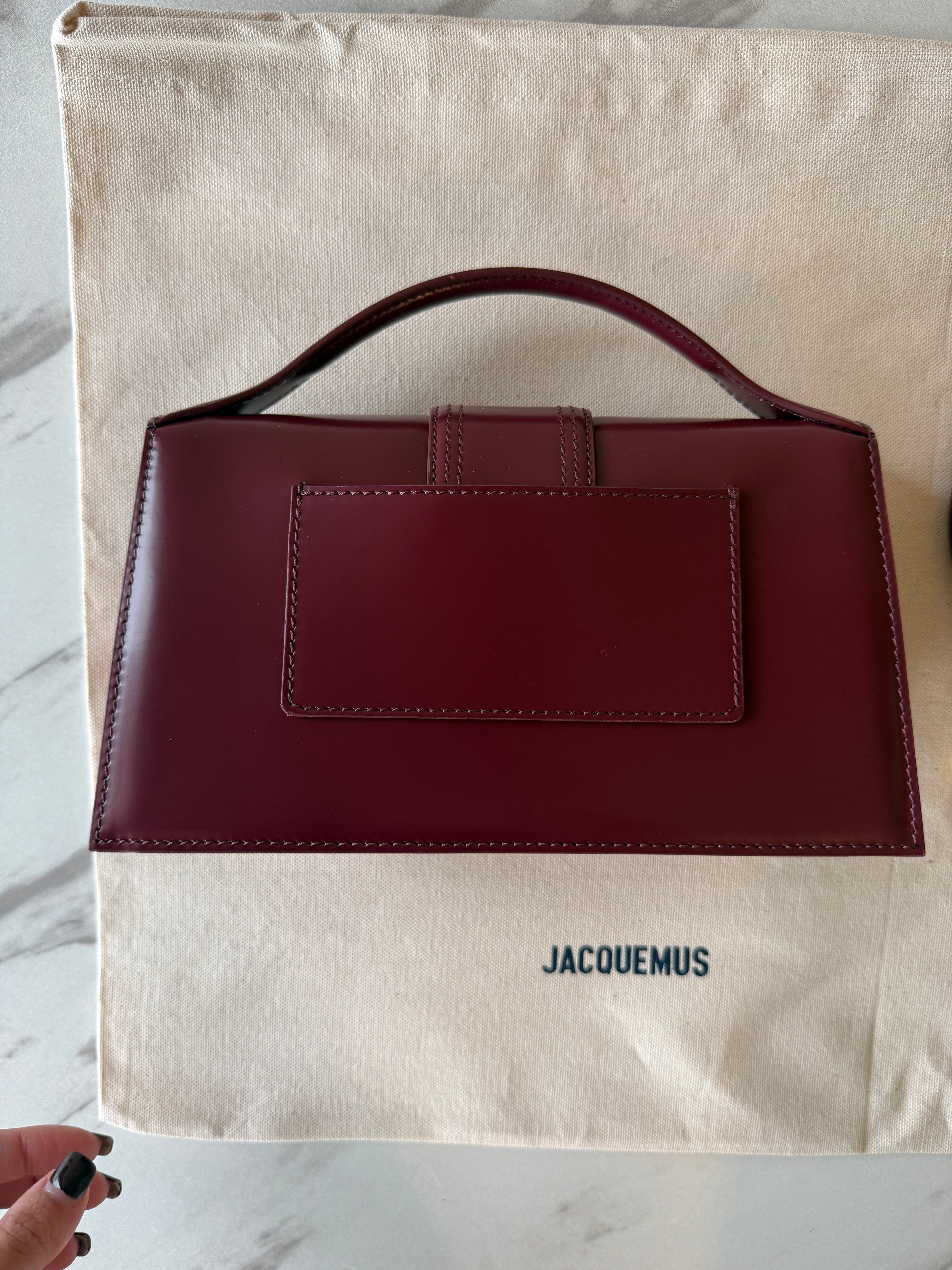 Jacquemus Le Grand Bambino Bordeaux