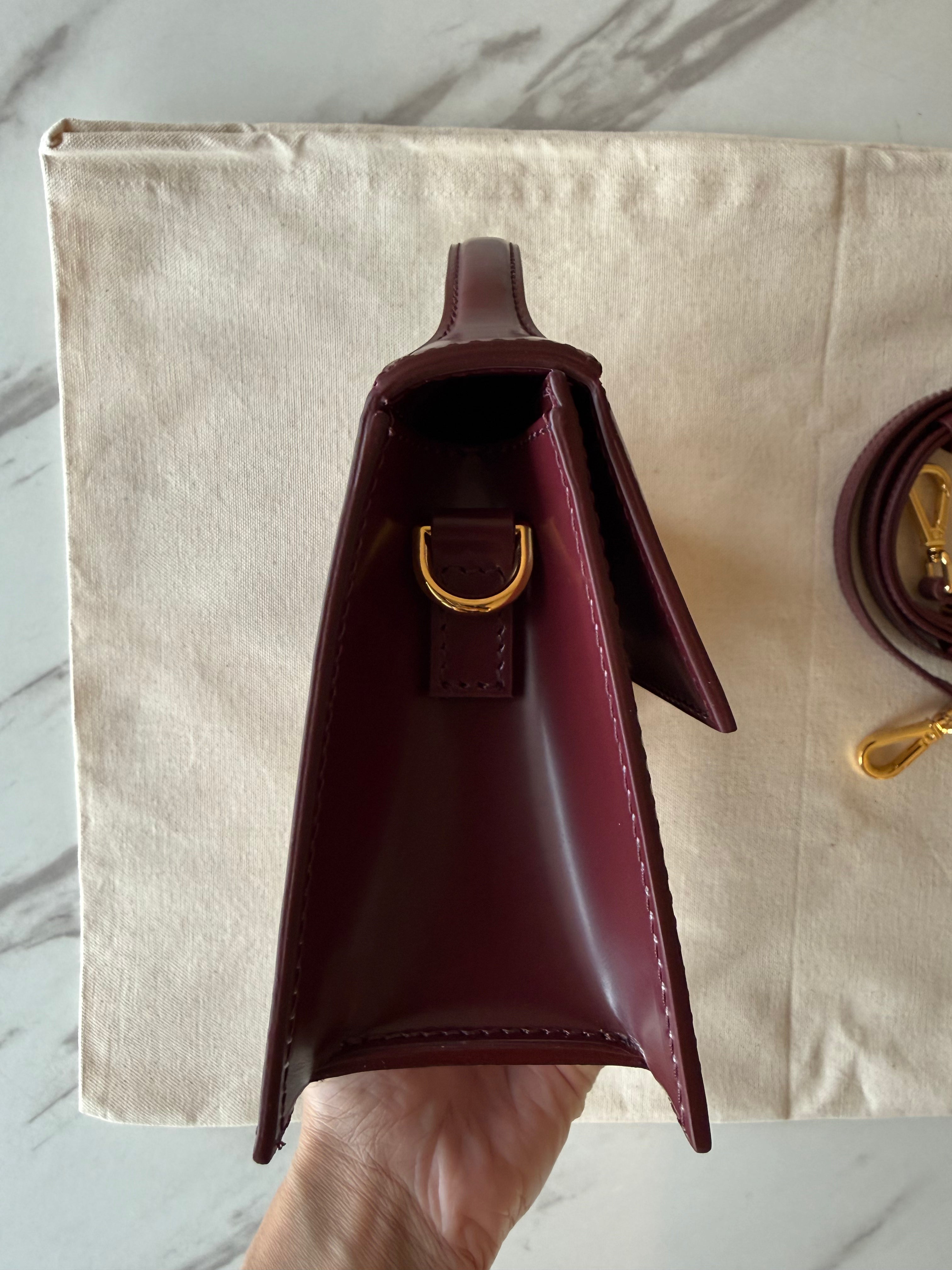 Jacquemus Le Grand Bambino Bordeaux