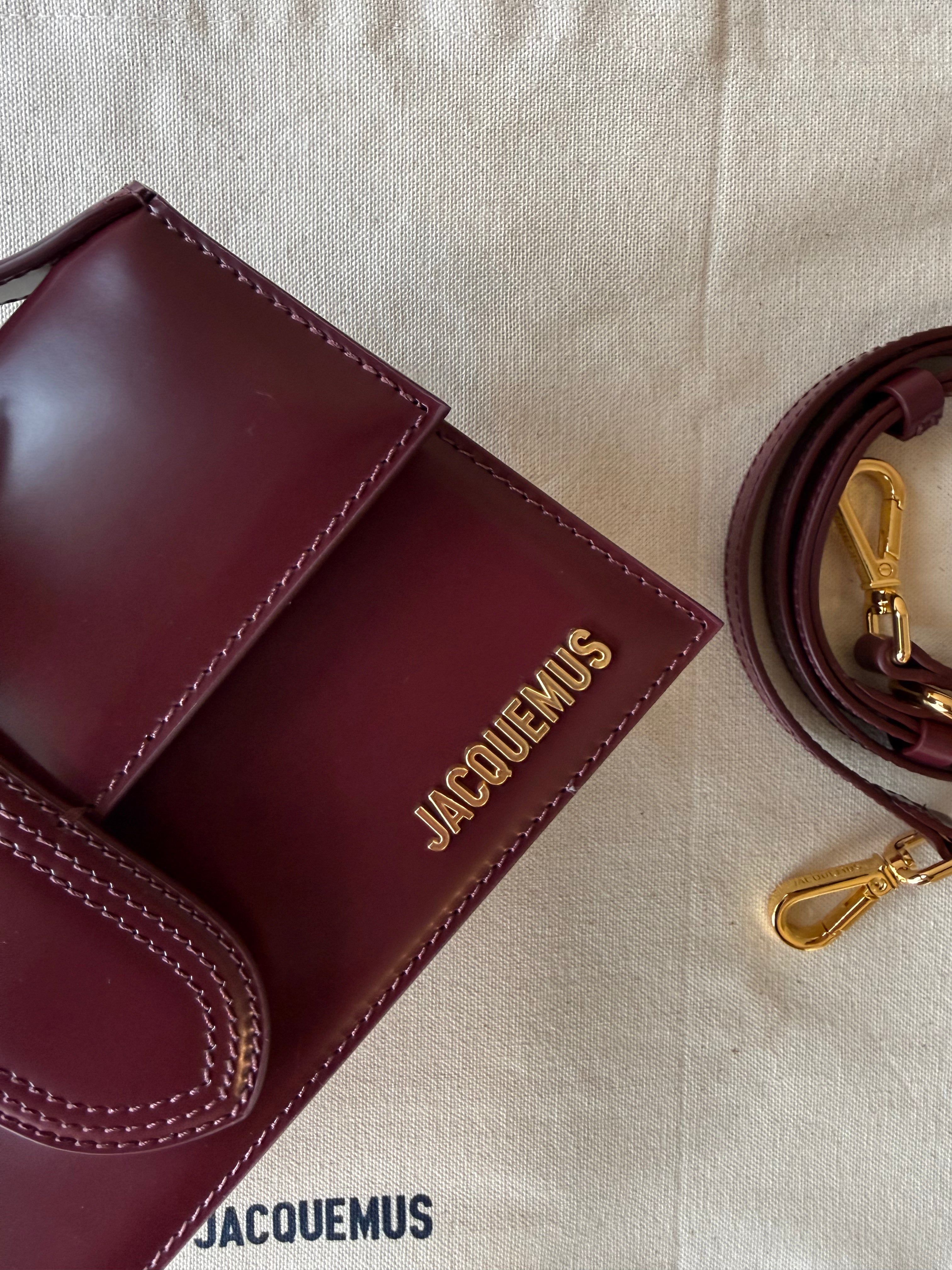 Jacquemus Le Grand Bambino Bordeaux