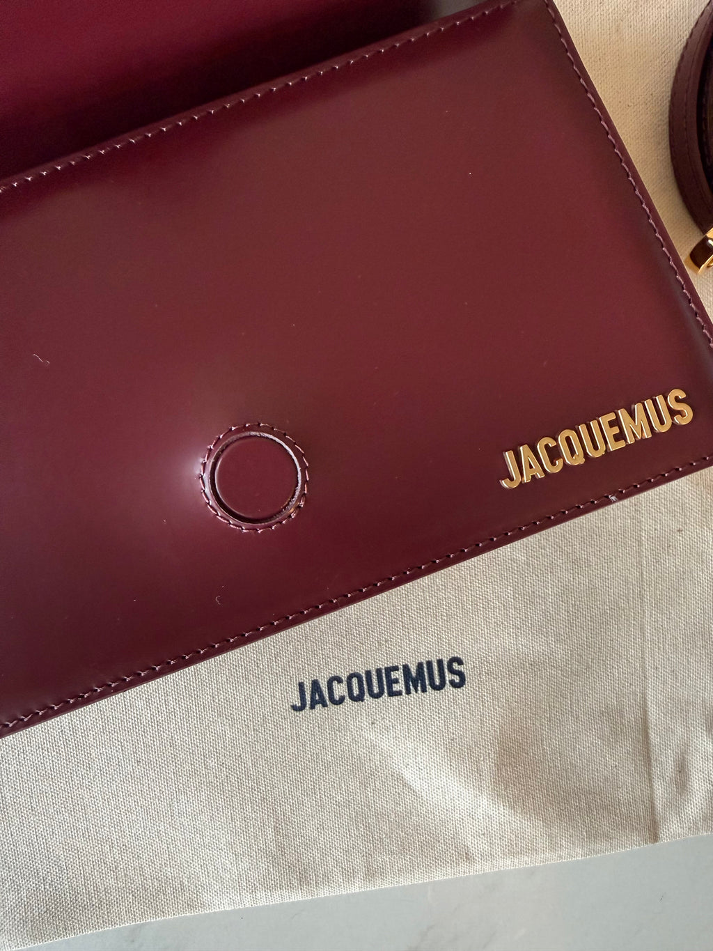 Jacquemus Le Grand Bambino Bordeaux