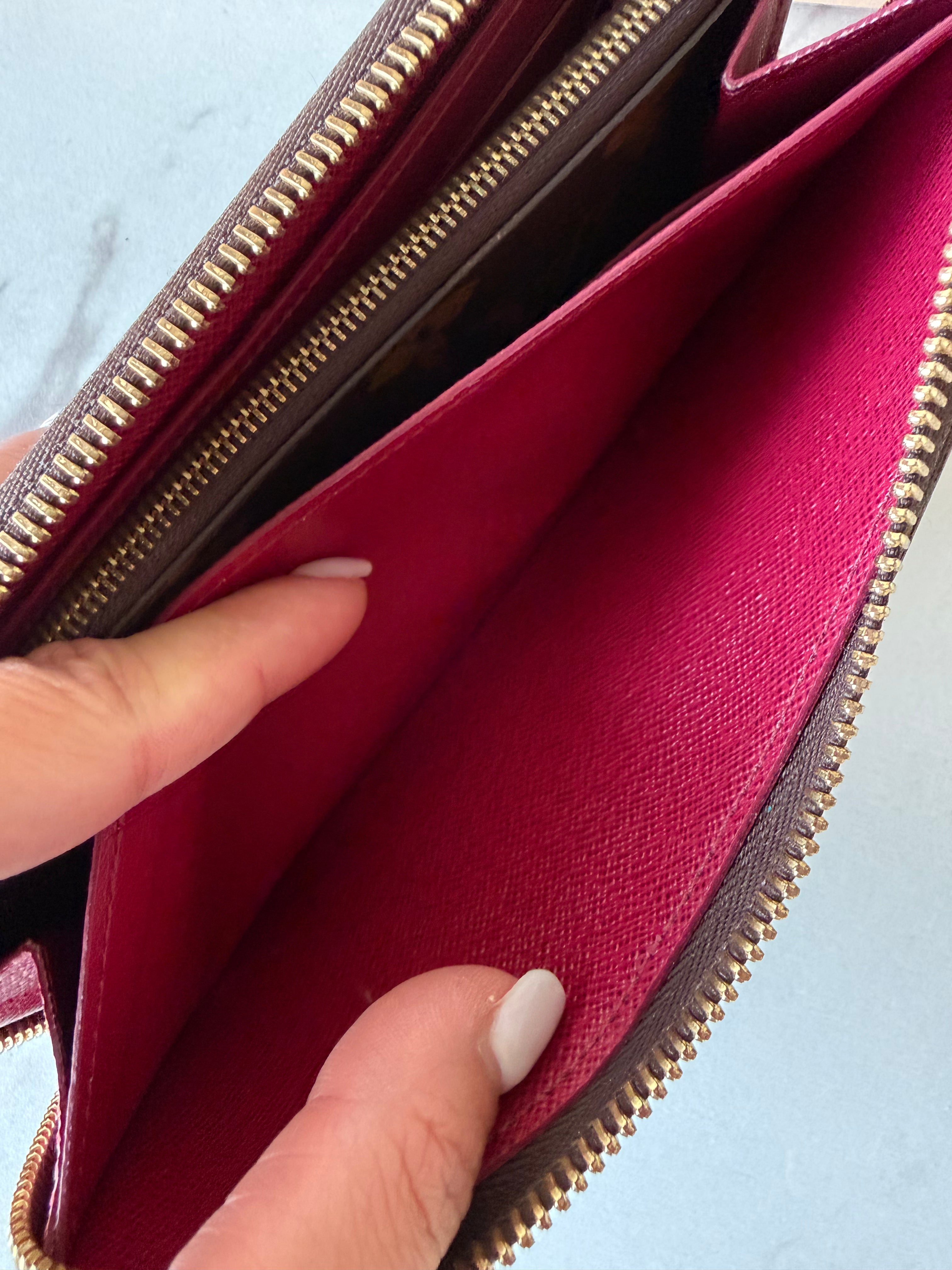 Louis Vuitton Clemence Monogram Canvas Wallet