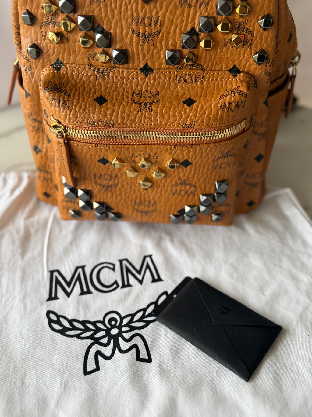MCM Backpack Stark Side Studs