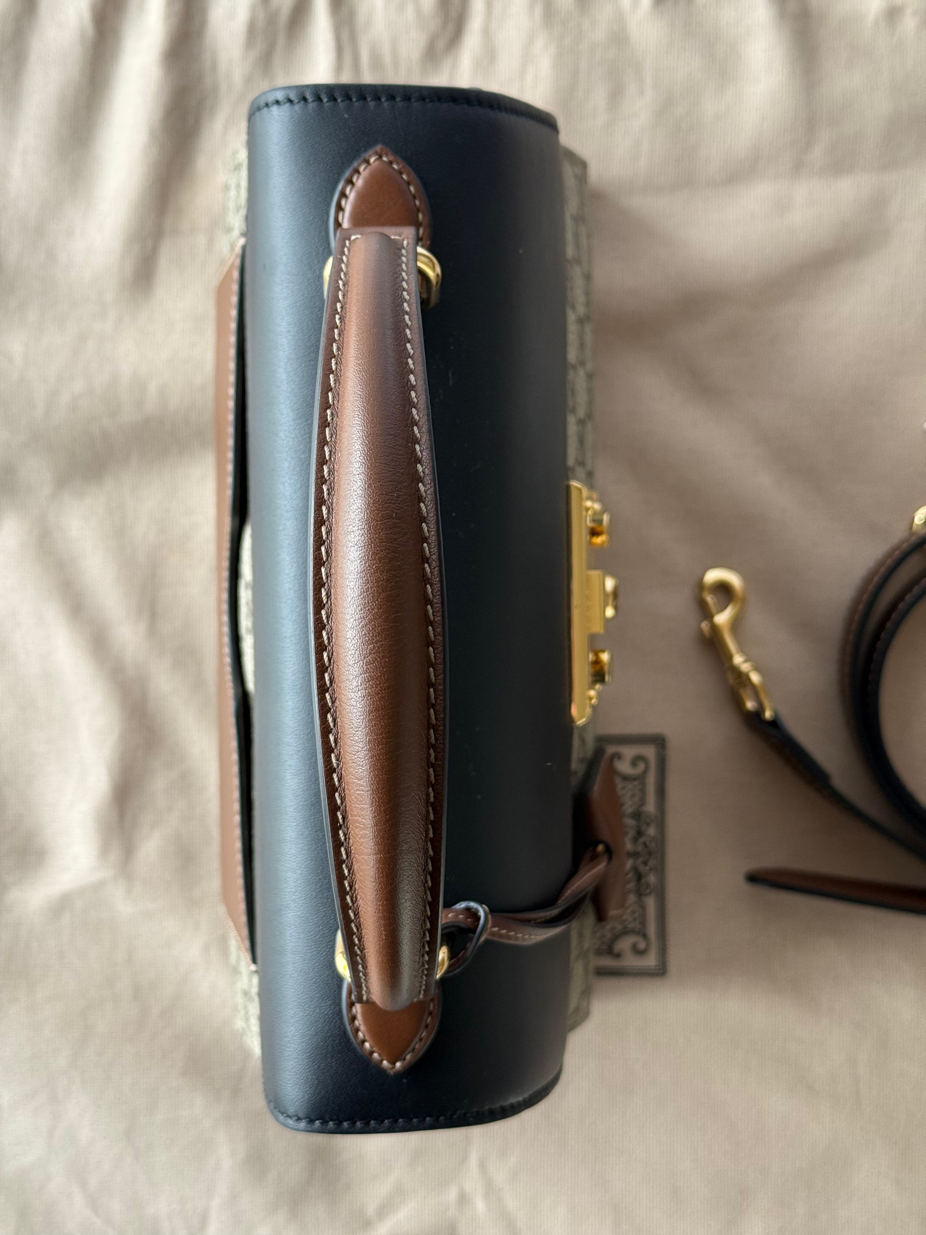 Gucci Padlock GG Supreme Top Handle.