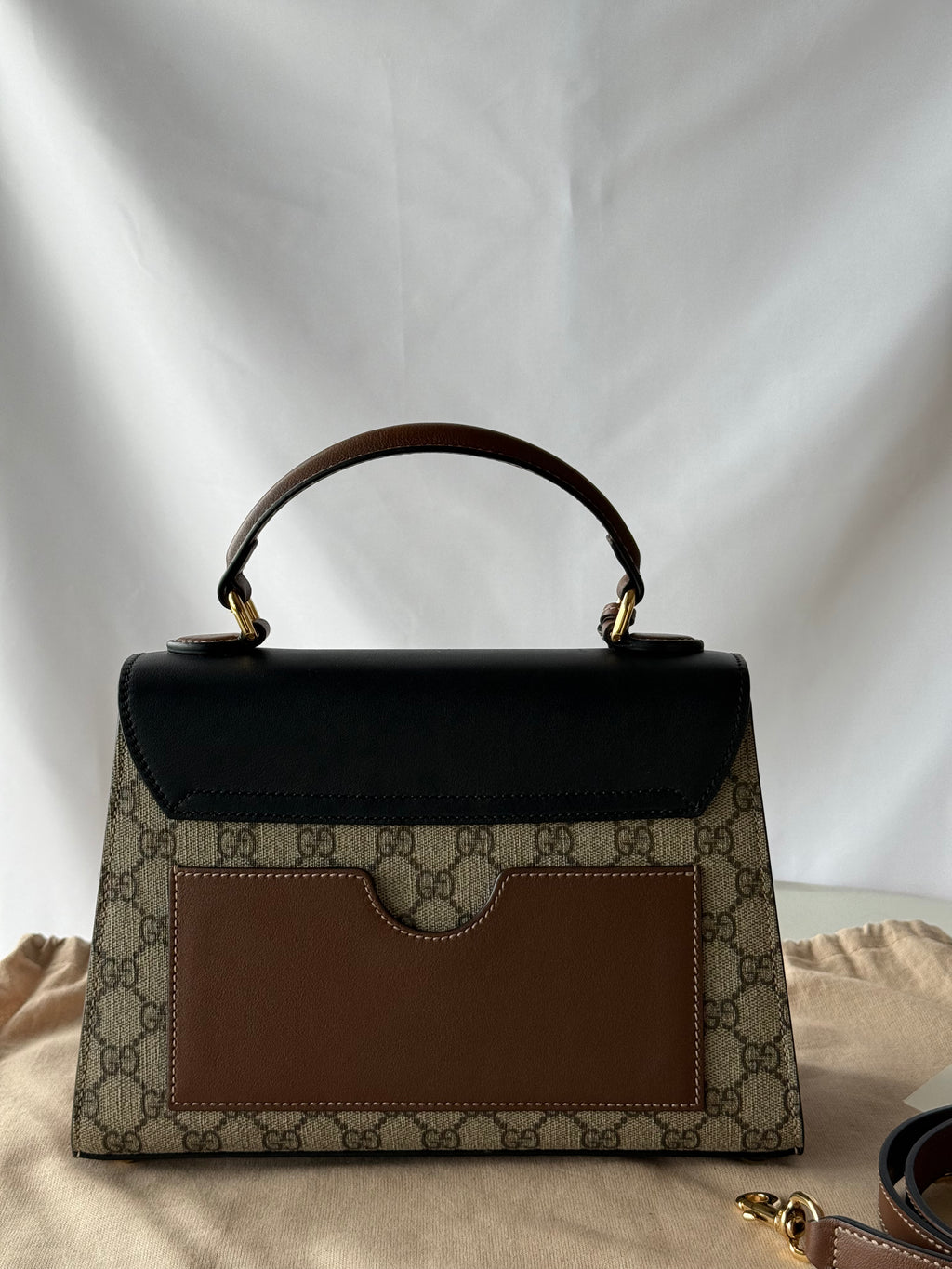 Gucci Padlock GG Supreme Top Handle.