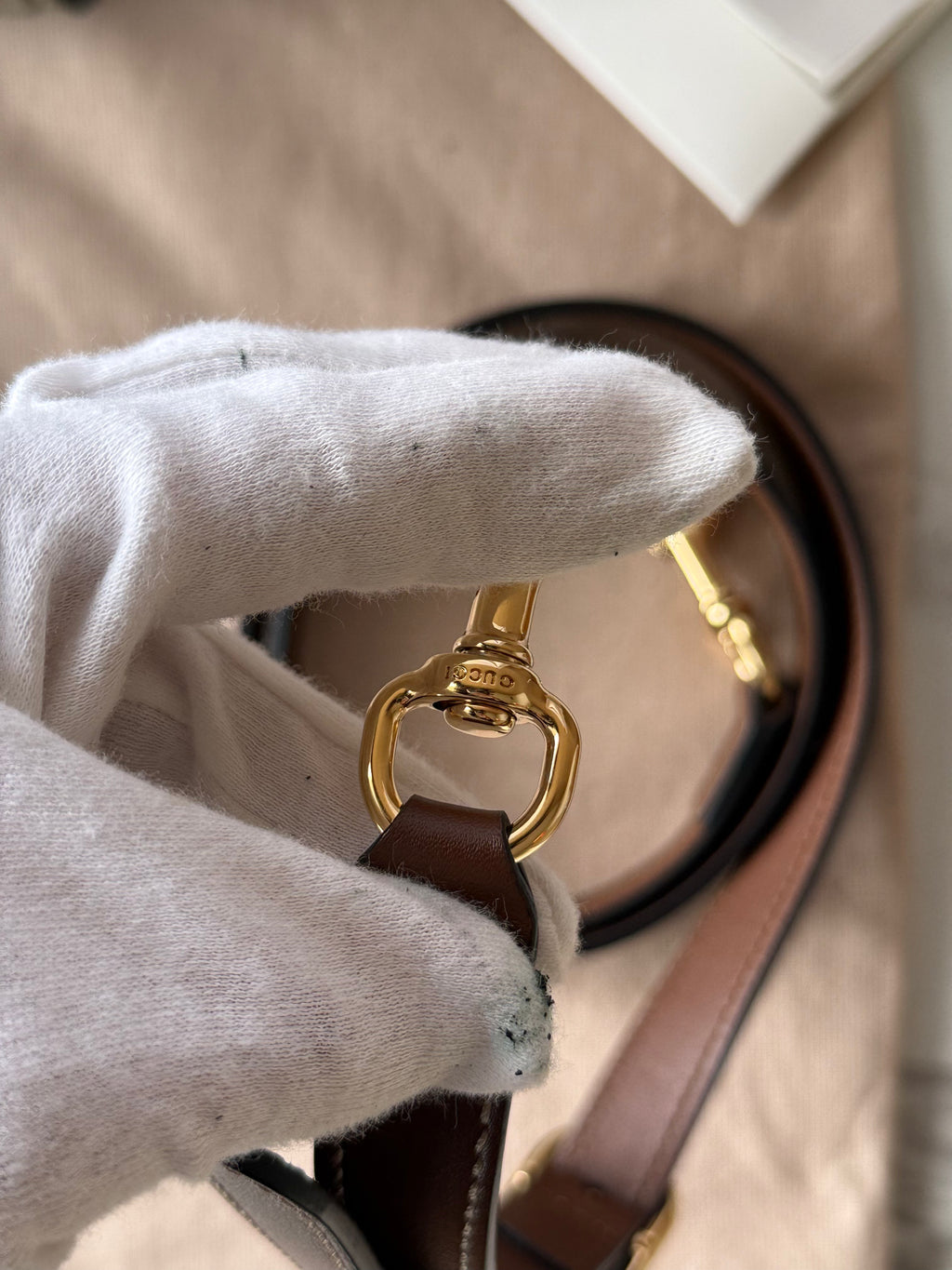 Gucci Padlock GG Supreme Top Handle.