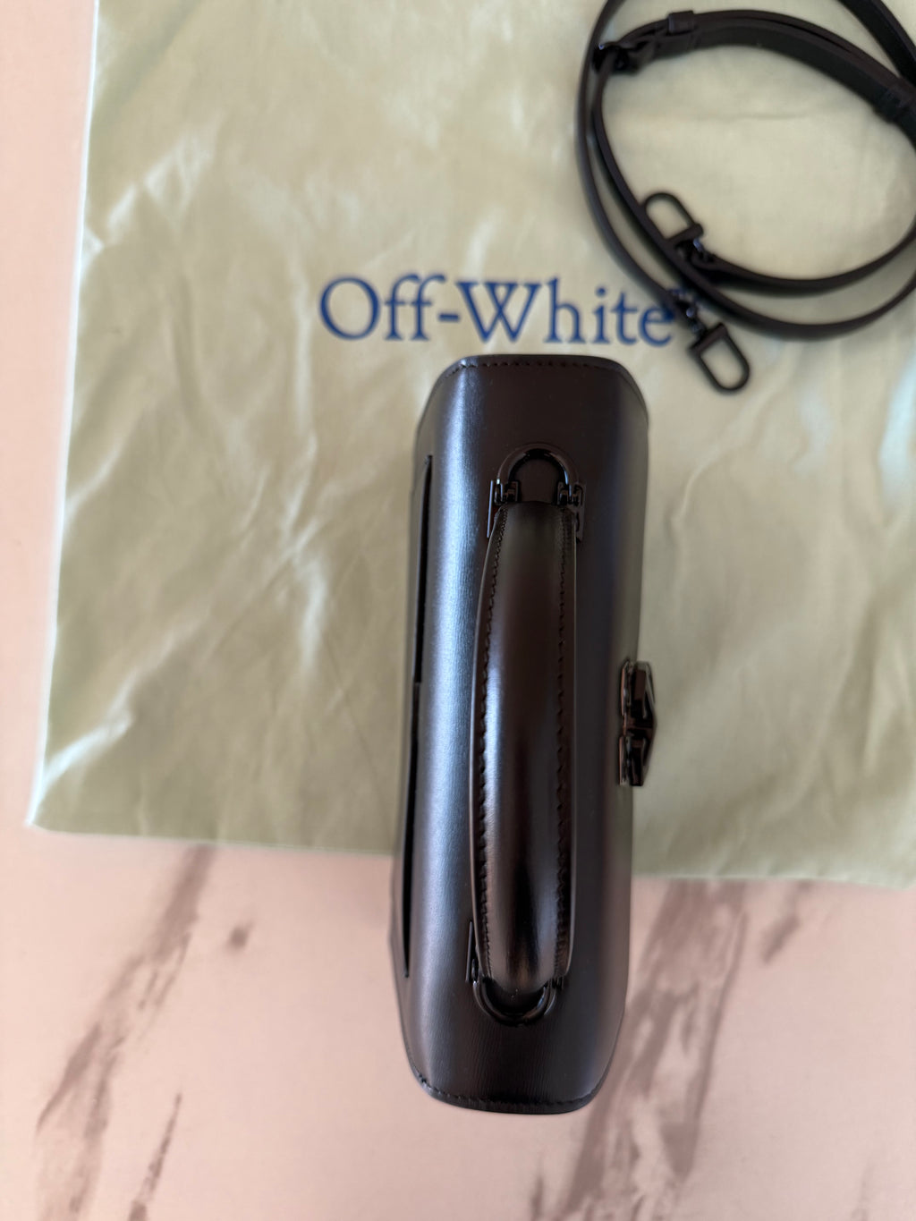 Off White Jitney 1.4 Leather Handbag