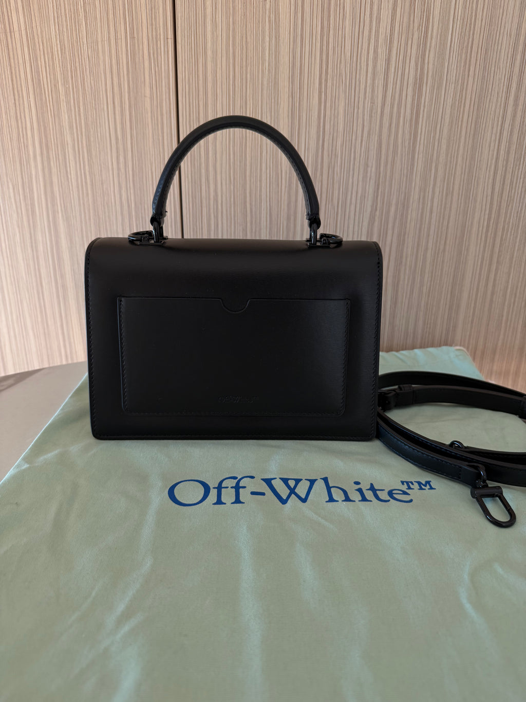 Off White Jitney 1.4 Leather Handbag