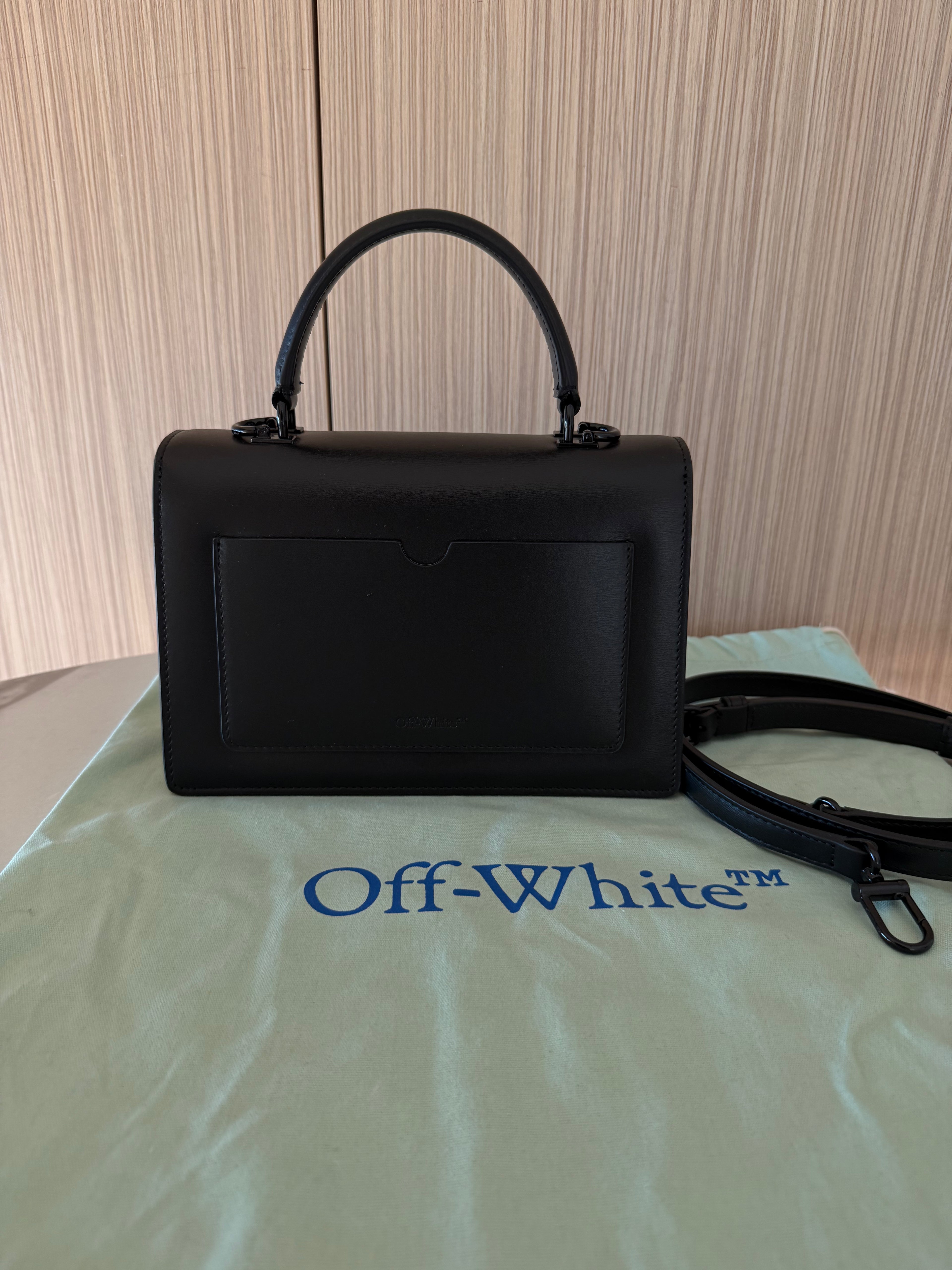 Off White Jitney 1.4 Leather Handbag