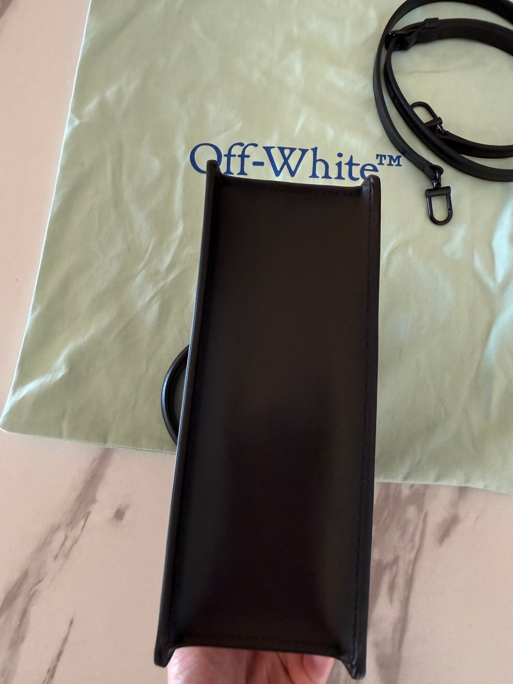 Off White Jitney 1.4 Leather Handbag