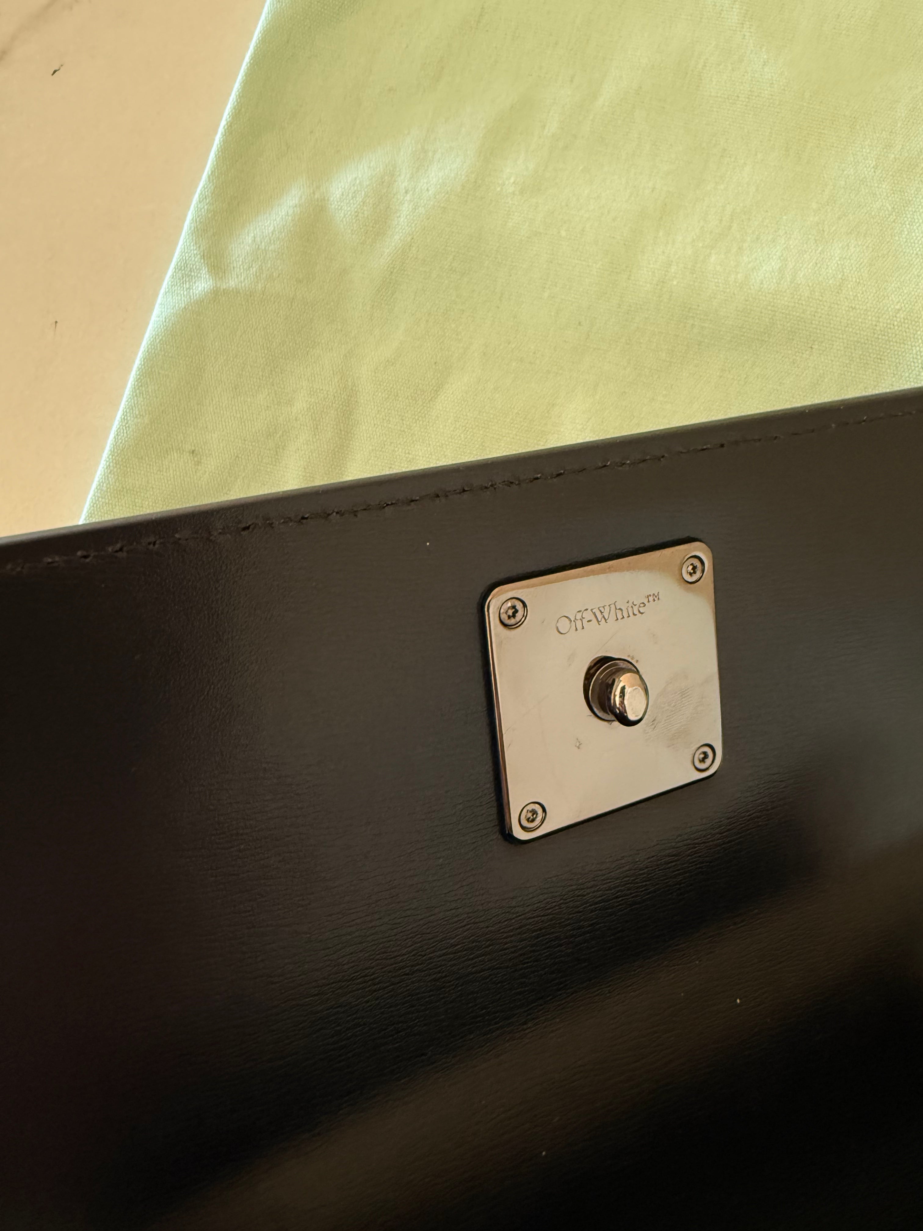 Off White Jitney 1.4 Leather Handbag