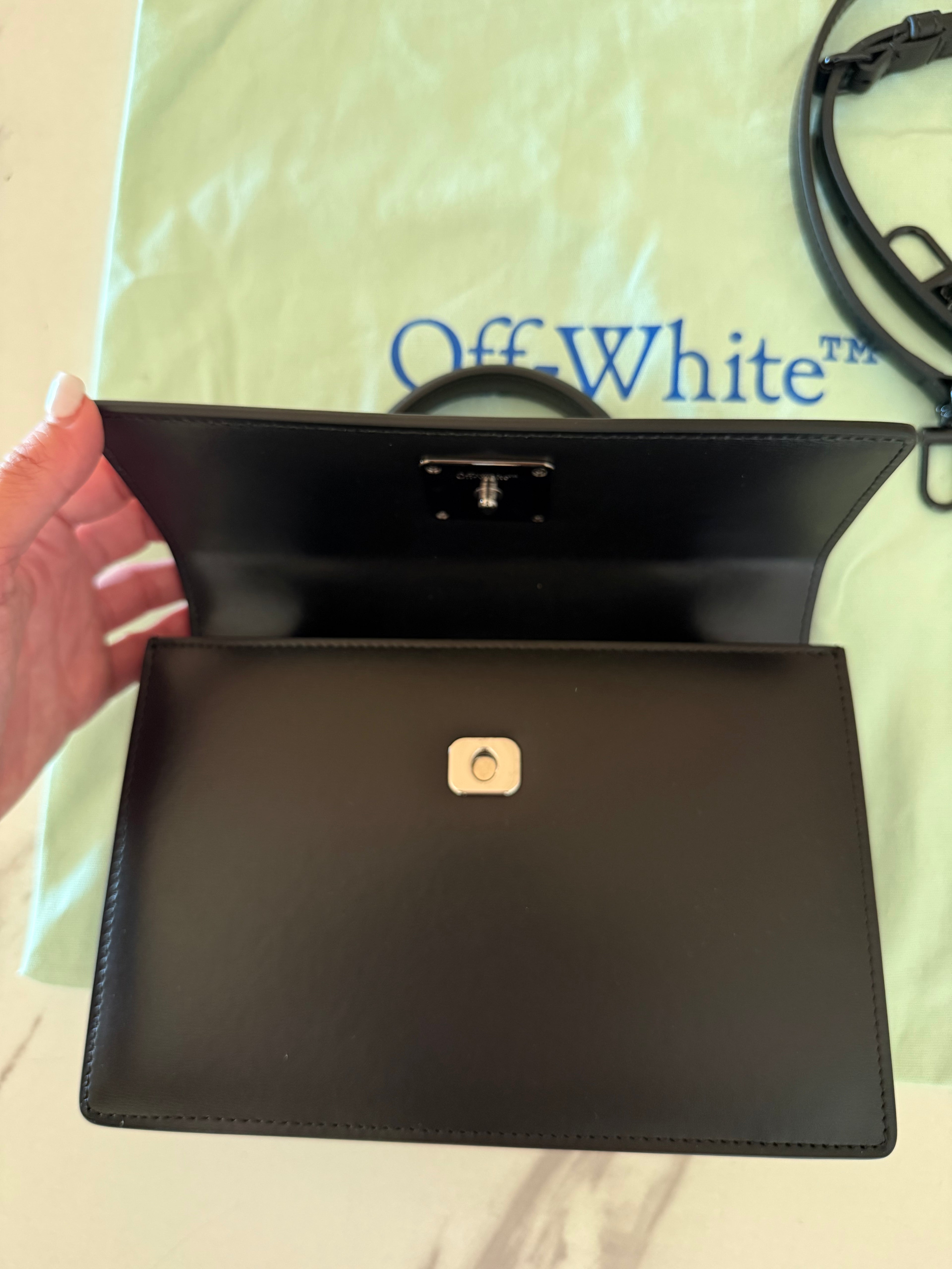 Off White Jitney 1.4 Leather Handbag
