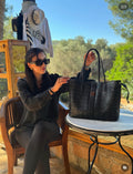 MCM Reversible Medium Liz Handbag Black