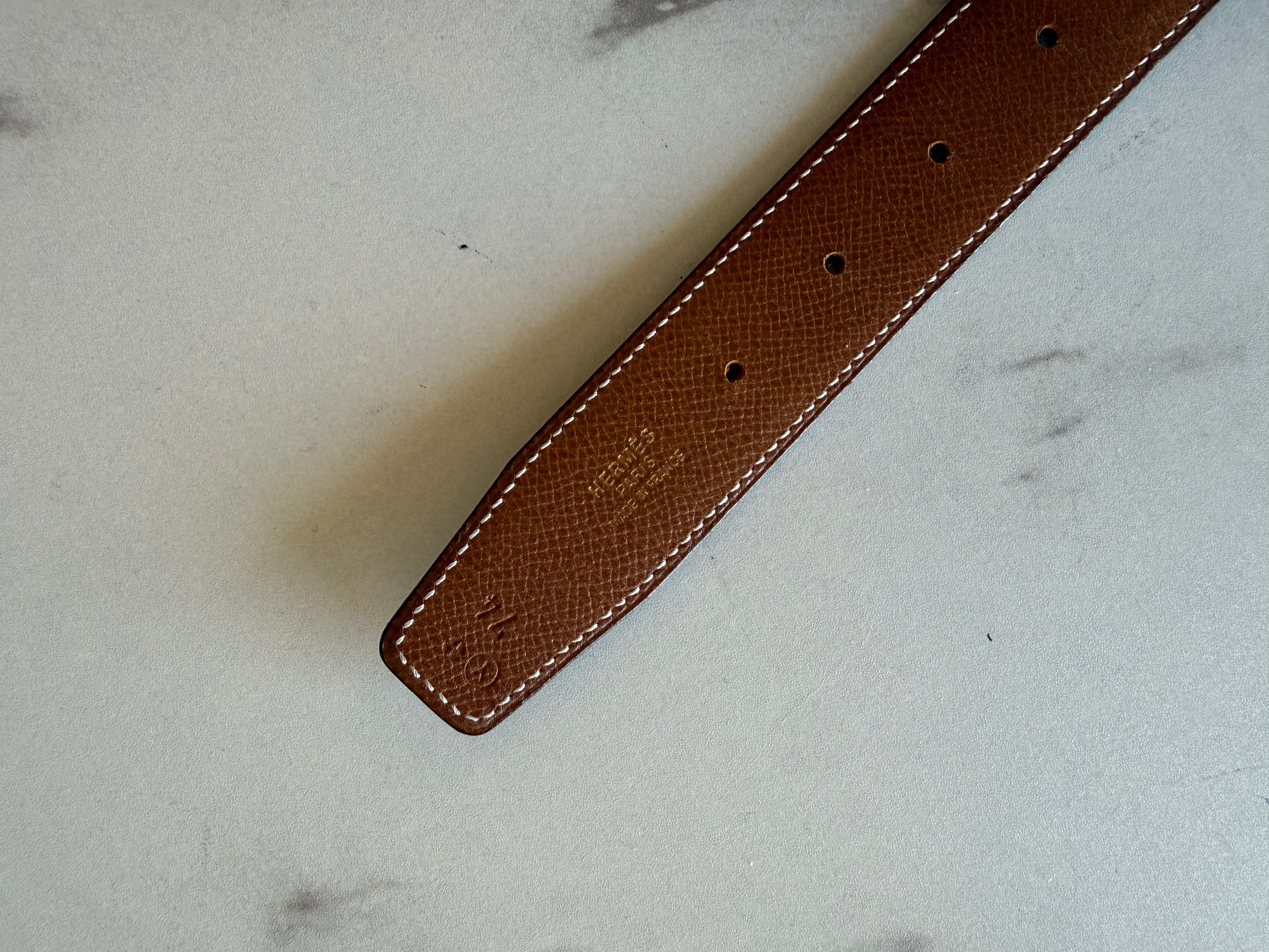 Hermes H Reversible Belt