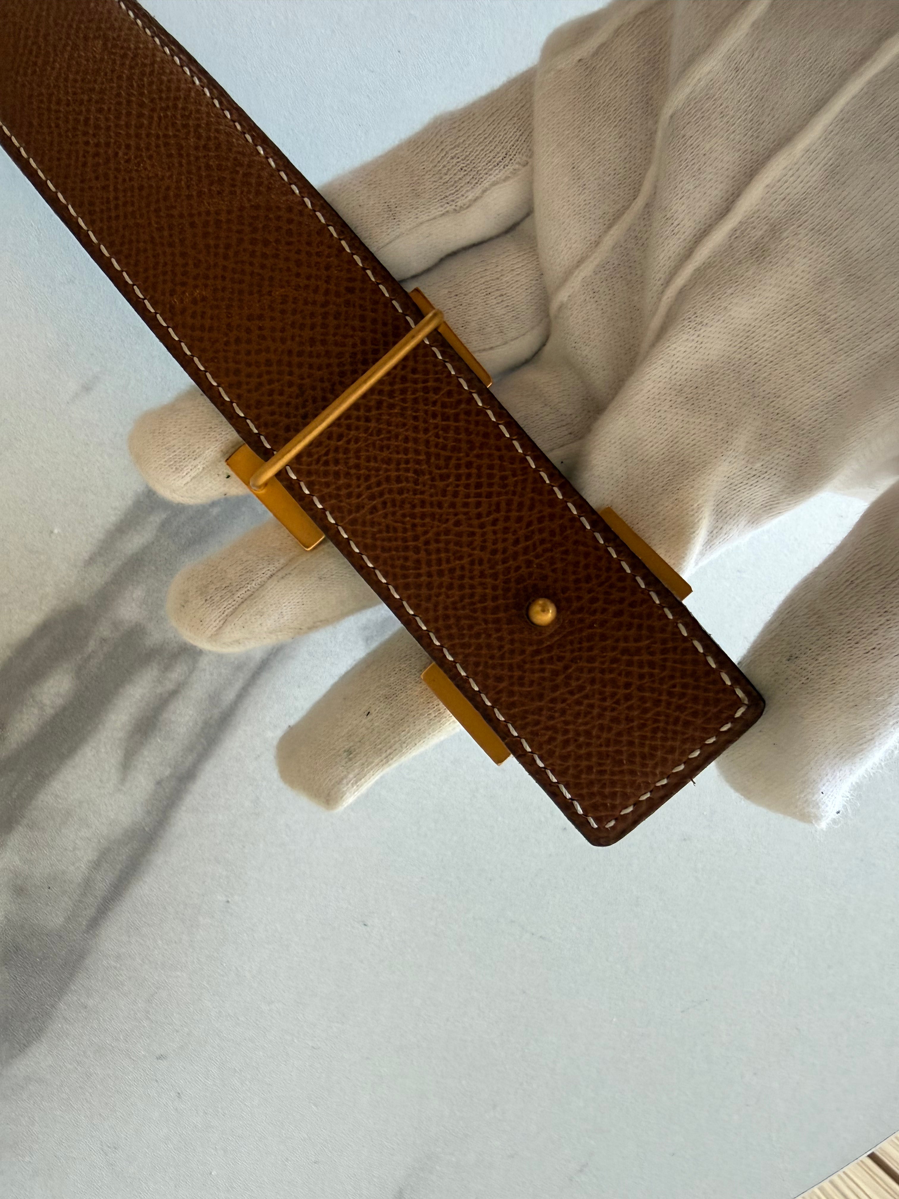Hermes H Reversible Belt