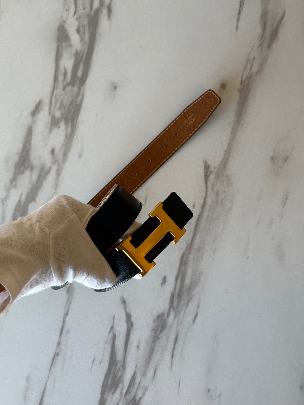Hermes H Reversible Belt