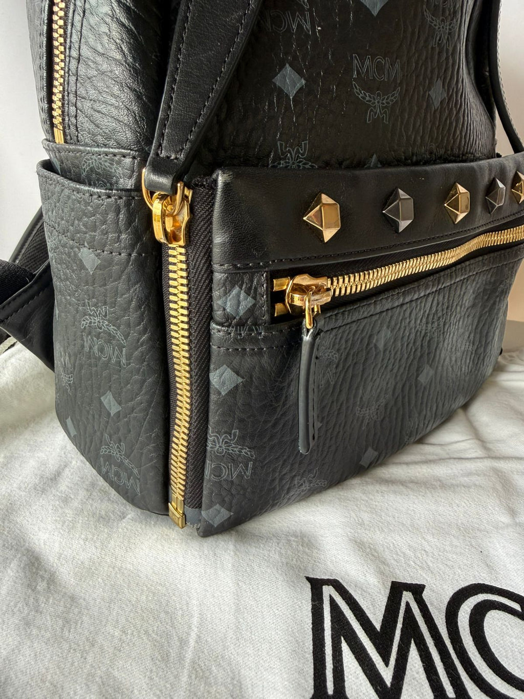 MCM STARK Backpack with Studs