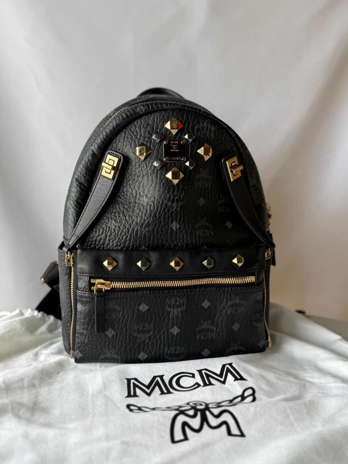 MCM STARK Backpack with Studs