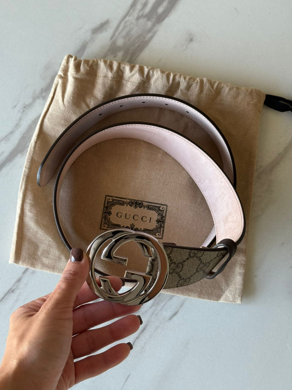 Gucci Belt with Interlocking G buckle