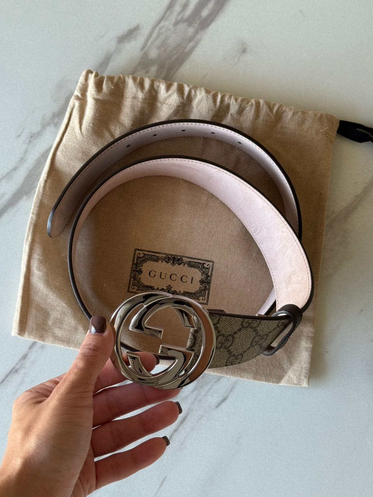 Gucci Belt with Interlocking G buckle